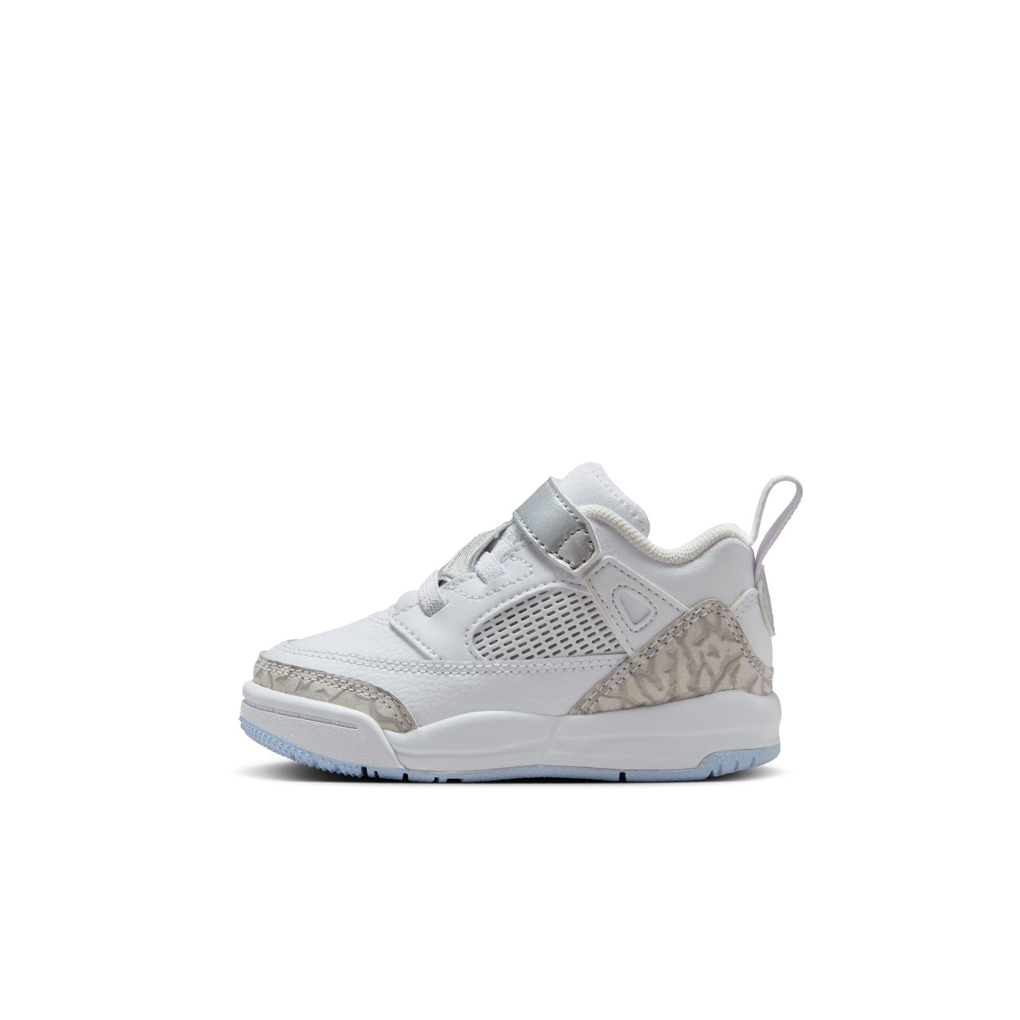 Jordan Spizike Low Toddler Boys' "White/Neutral Grey/Metallic Silver" Shoe