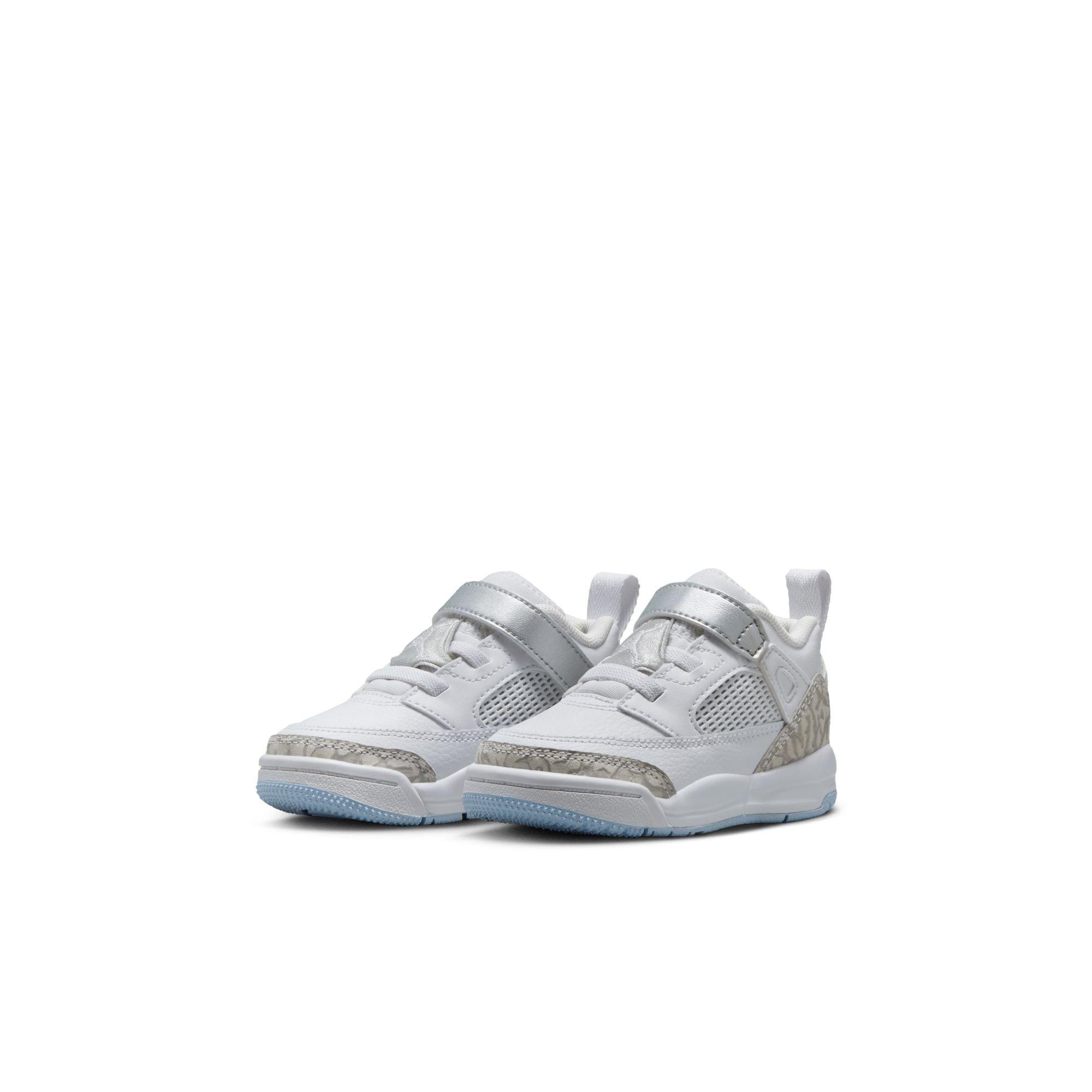 Jordan Spizike Low Toddler Boys' "White/Neutral Grey/Metallic Silver" Shoe