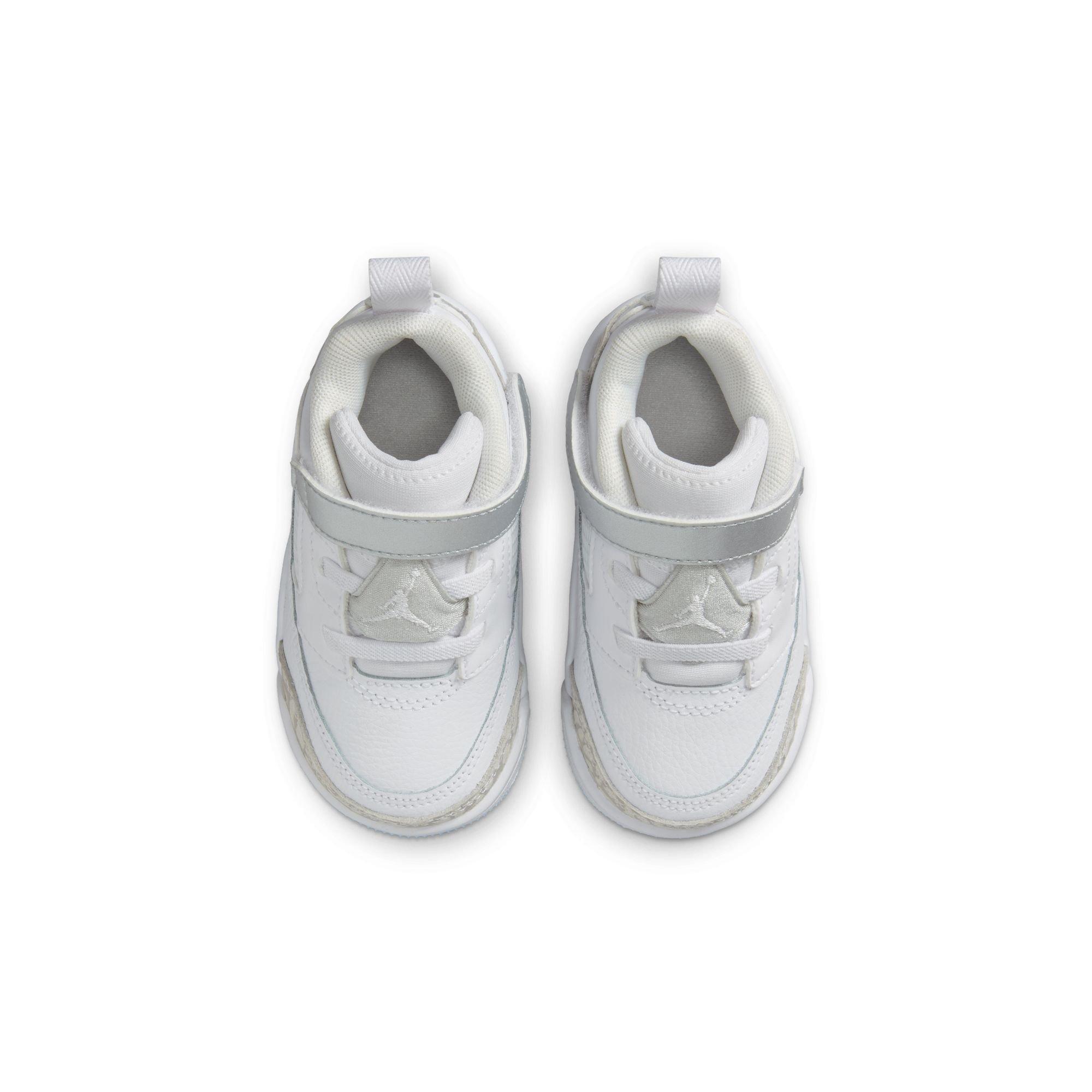 Jordan Spizike Low Toddler Boys' "White/Neutral Grey/Metallic Silver" Shoe