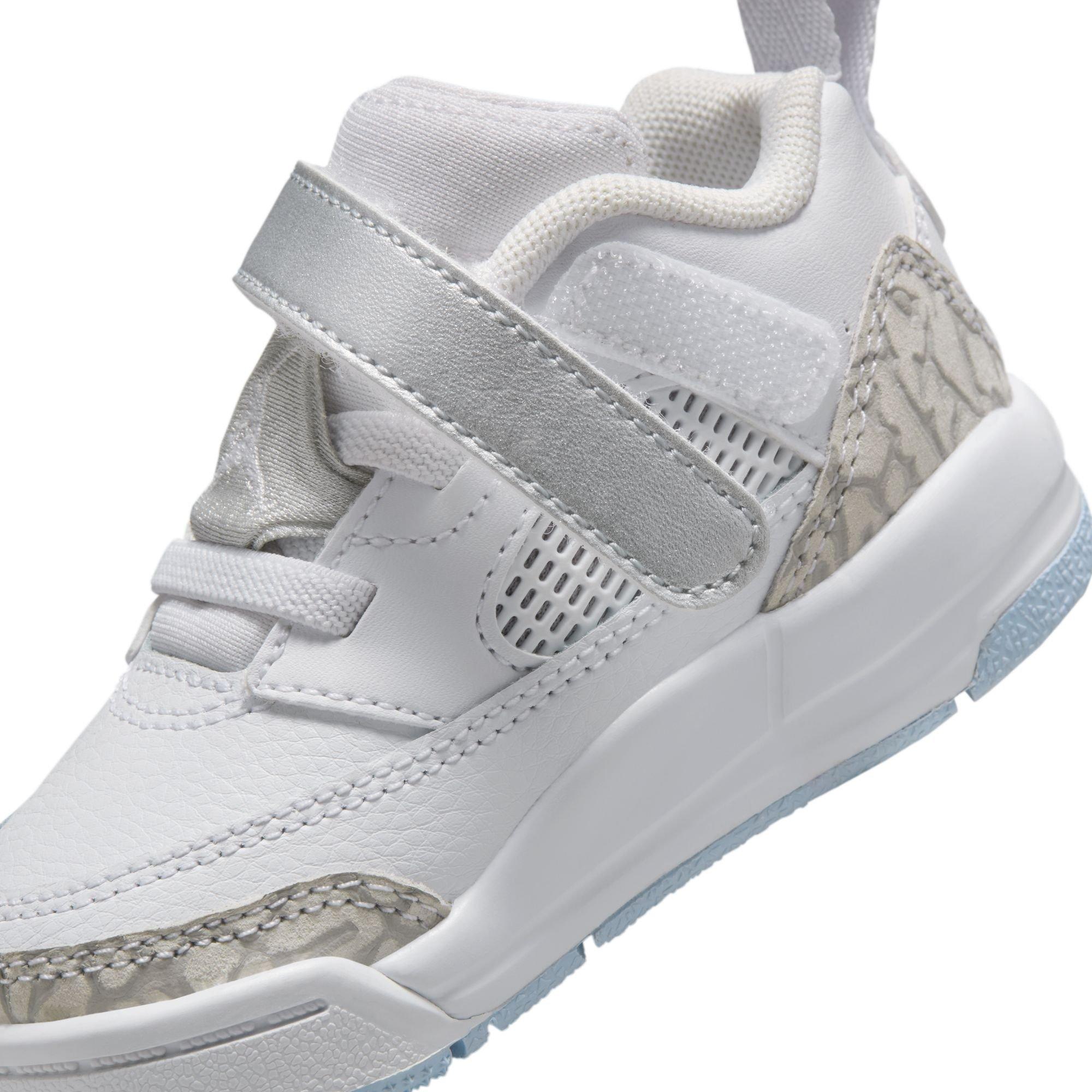 Jordan Spizike Low Toddler Boys' "White/Neutral Grey/Metallic Silver" Shoe