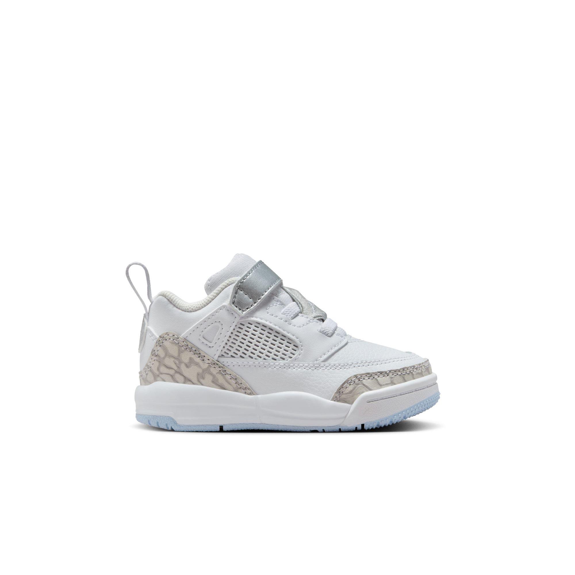 Jordan Spizike Low "White/Neutral Grey/Metallic Silver" Toddler Boys' Shoe