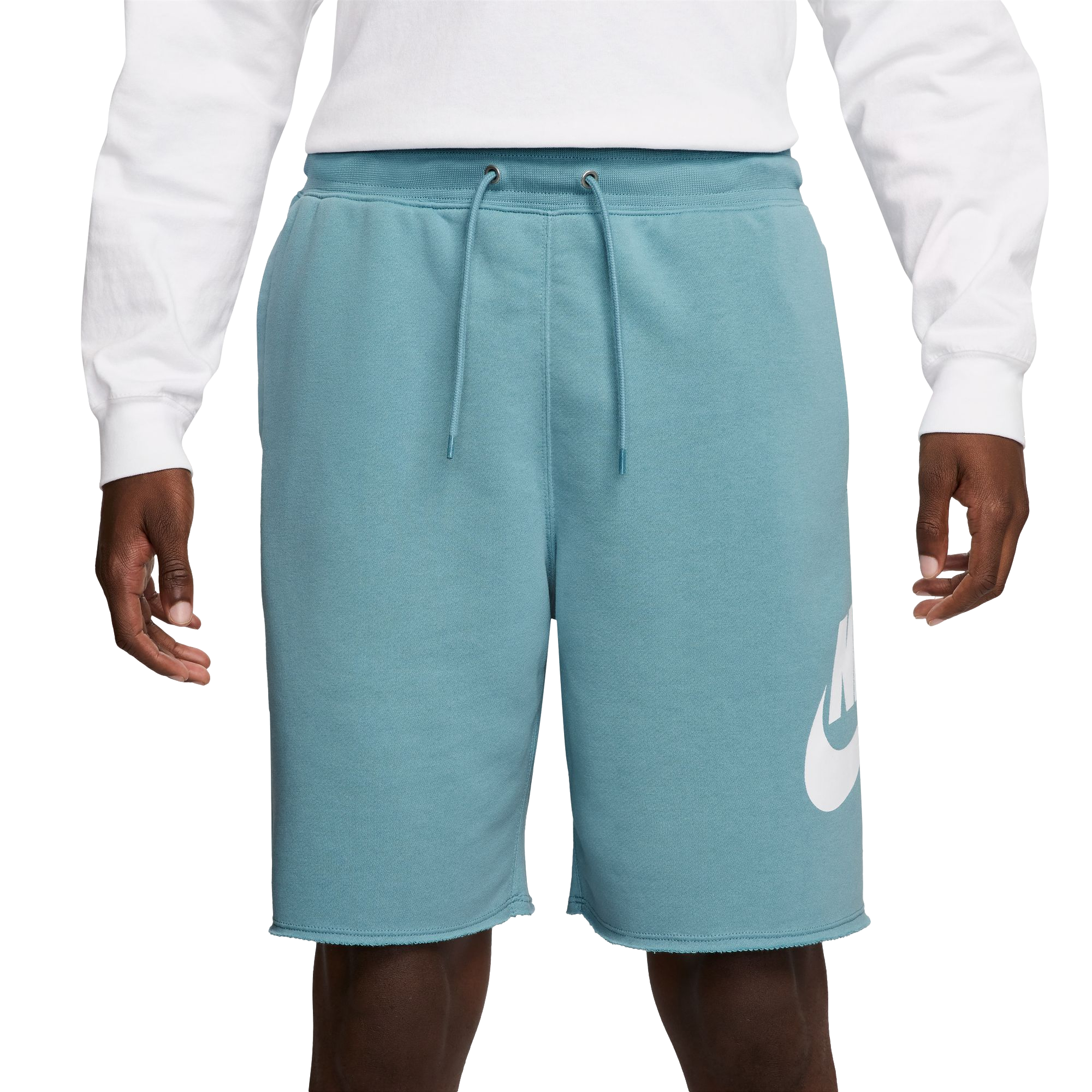 Nike Men's Club French Terry Alumni Shorts - Blue - BLUE Thumbnail View 1