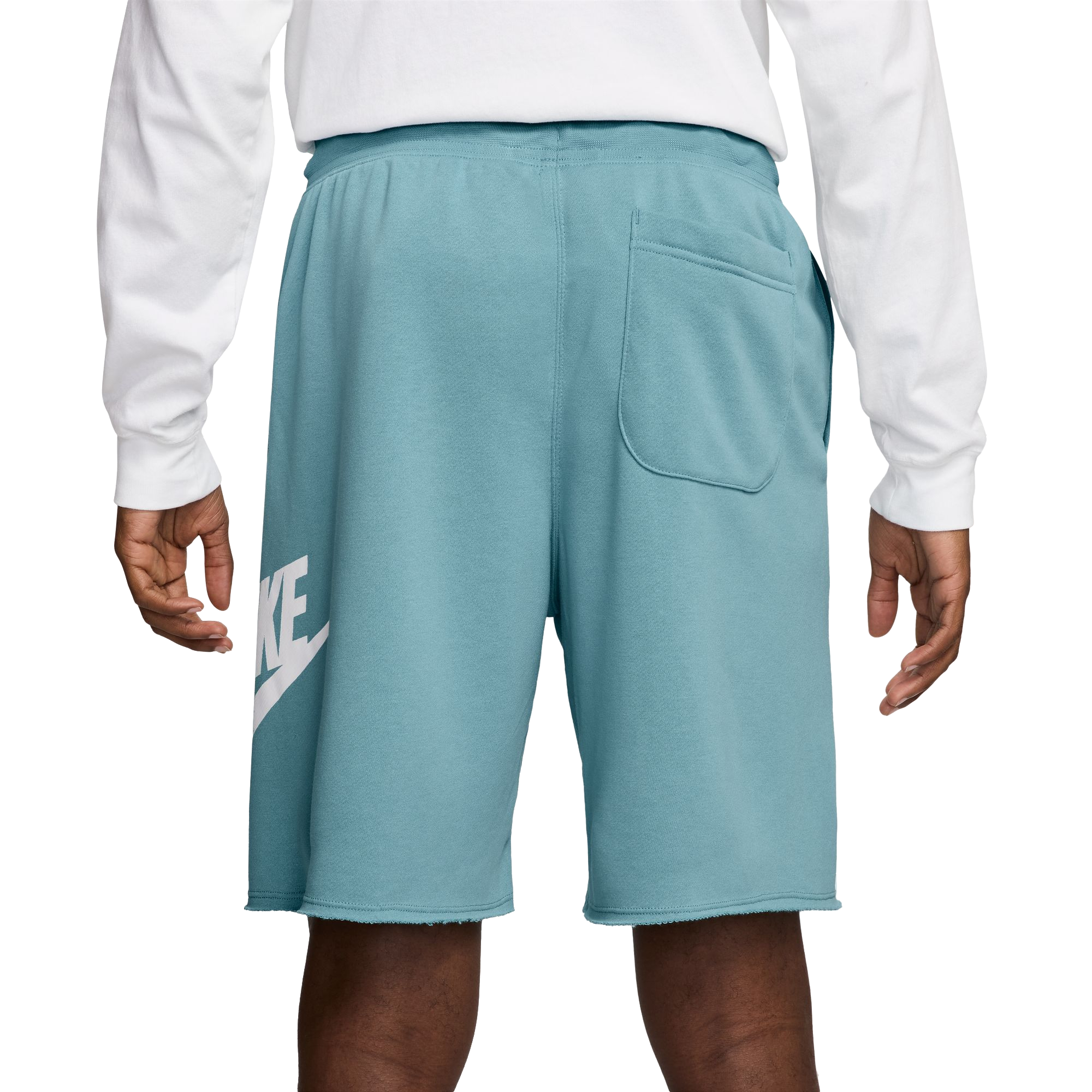 Nike Men's Club French Terry Alumni Shorts - BLUE Thumbnail View 2