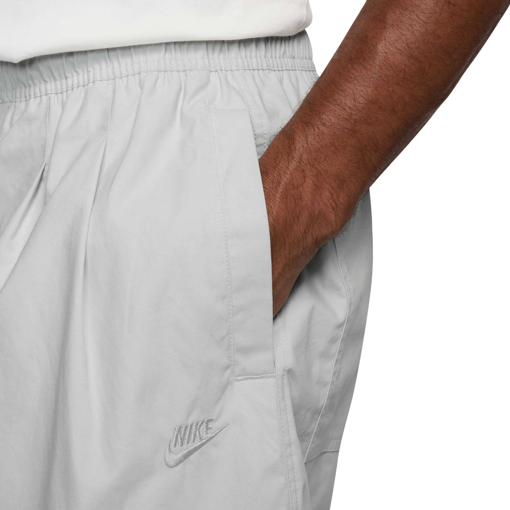 Nike Men's Club Oversized Seoul Shorts - GREY Thumbnail View 3