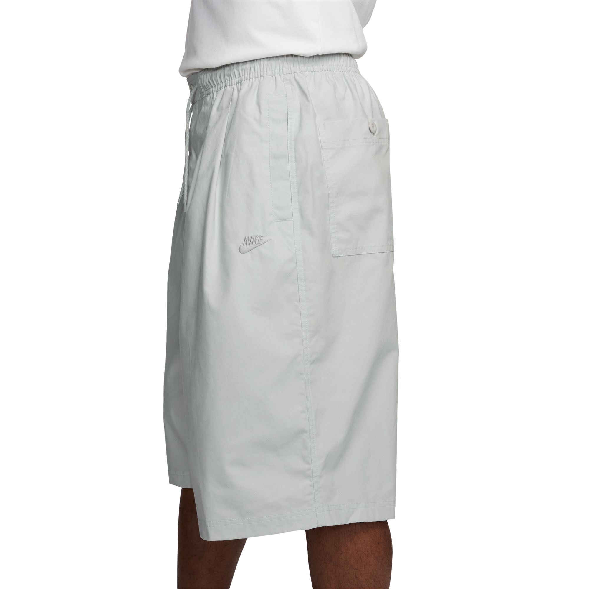 Nike Men's Club Oversized Seoul Shorts - GREY Thumbnail View 4