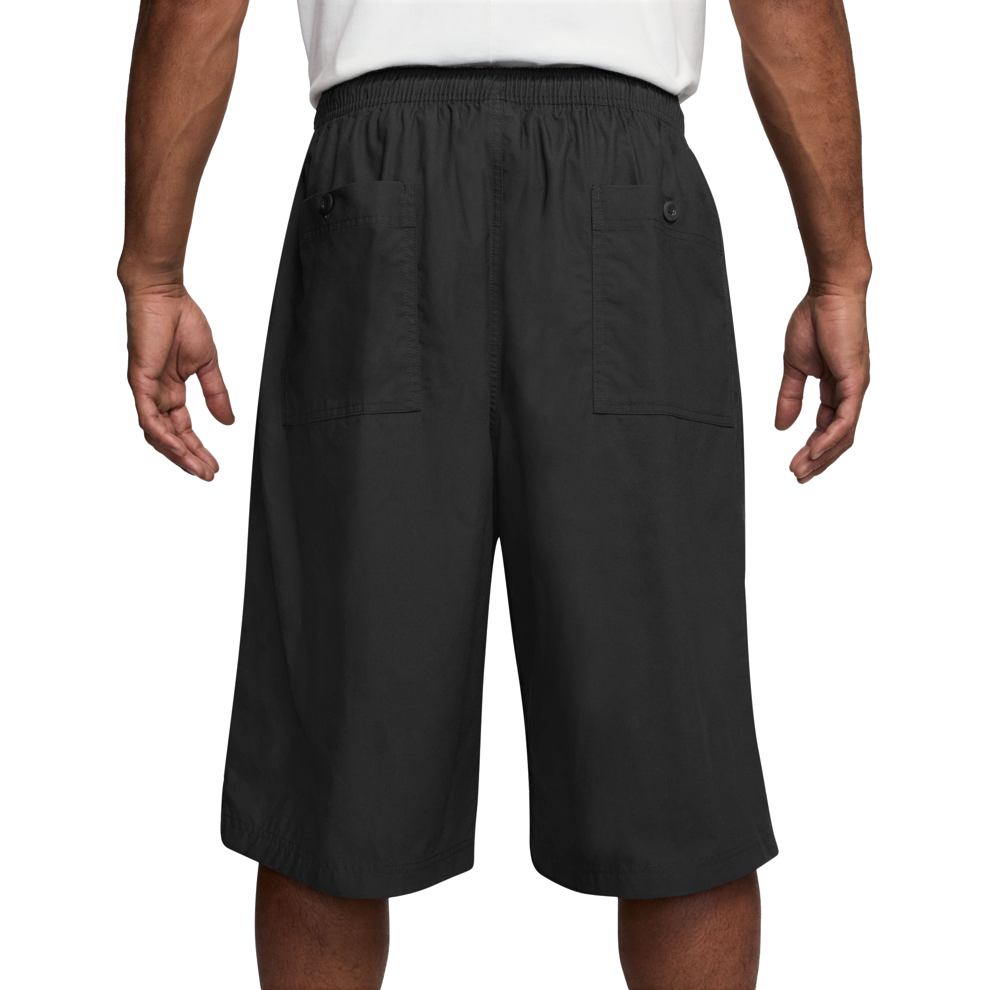 Nike Men's Club Oversized Seoul Shorts - Black - BLACK Thumbnail View 2