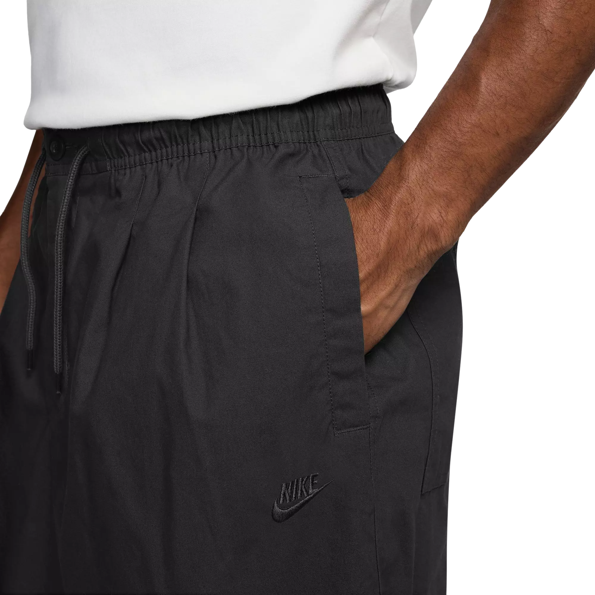 Nike Men's Club Oversized Seoul Shorts-Black - BLACK