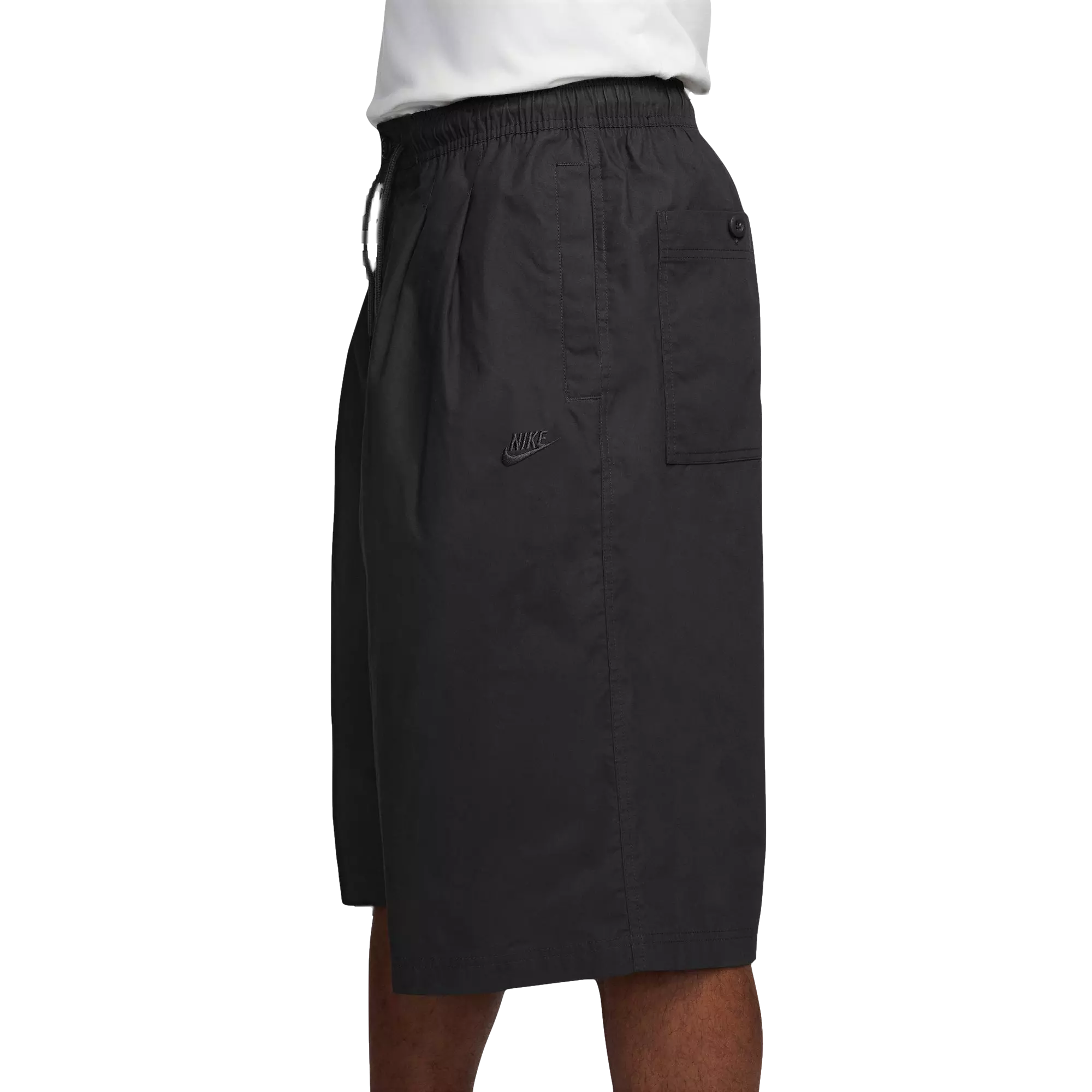 Nike Men's Club Oversized Seoul Shorts-Black - BLACK