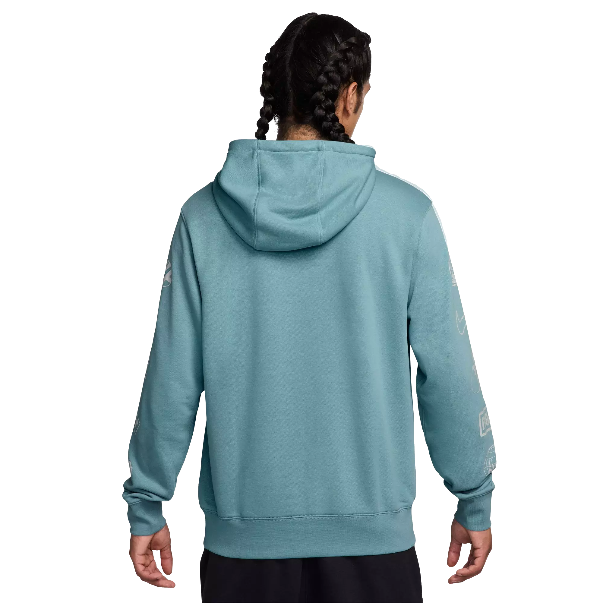 Nike Men's Club Pull-Over French Terry Hoodie - BLUE
