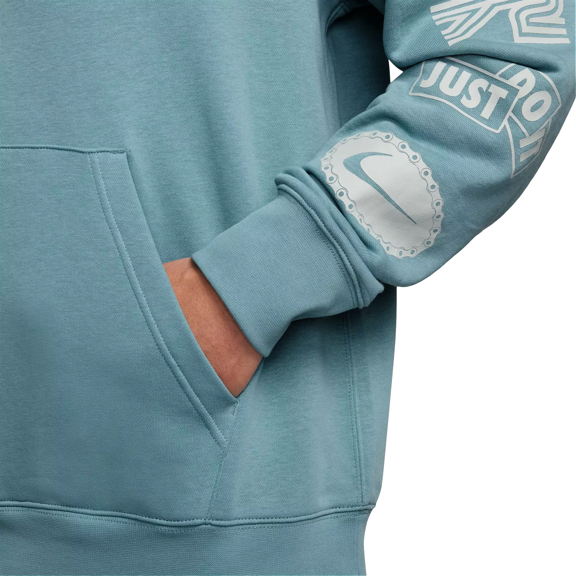 Nike Men's Club Pull-Over French Terry Hoodie - BLUE