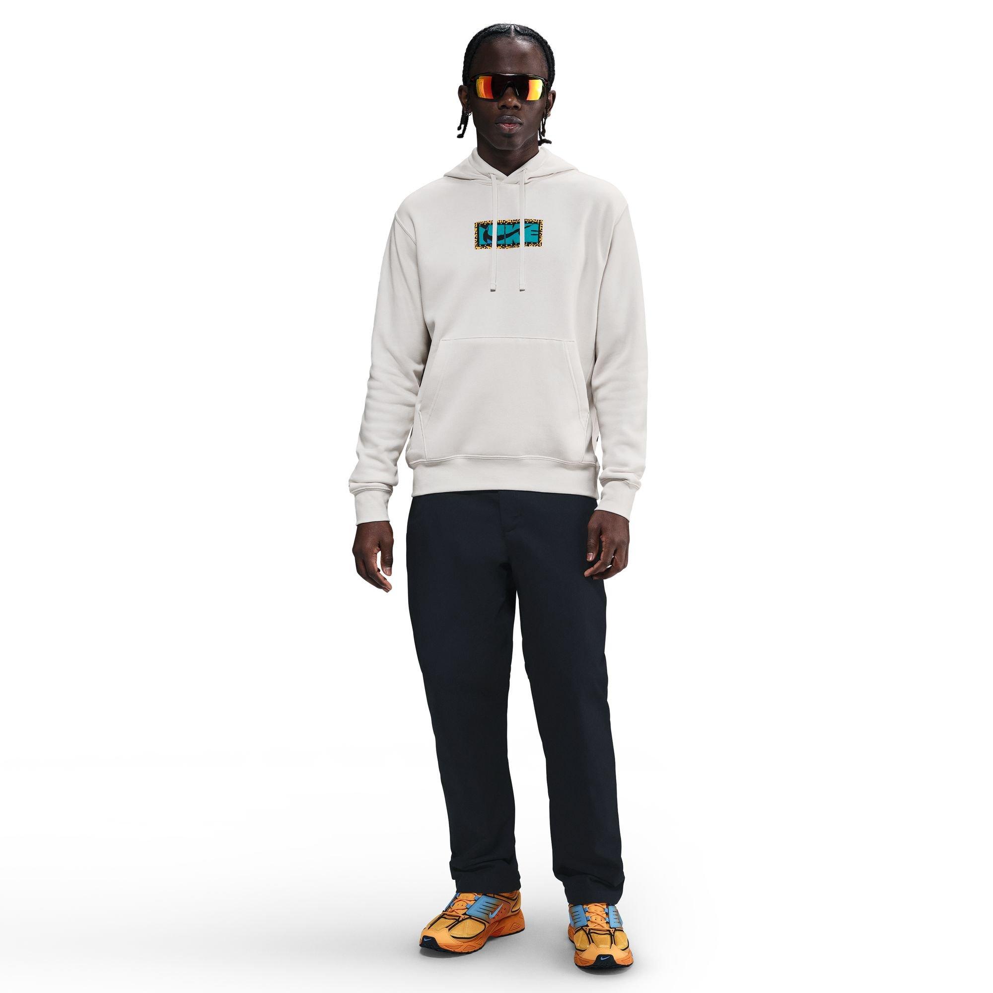 Nike Men's Club Pull-Over Fleece Hoodie - OFF-WHITE Thumbnail View 1