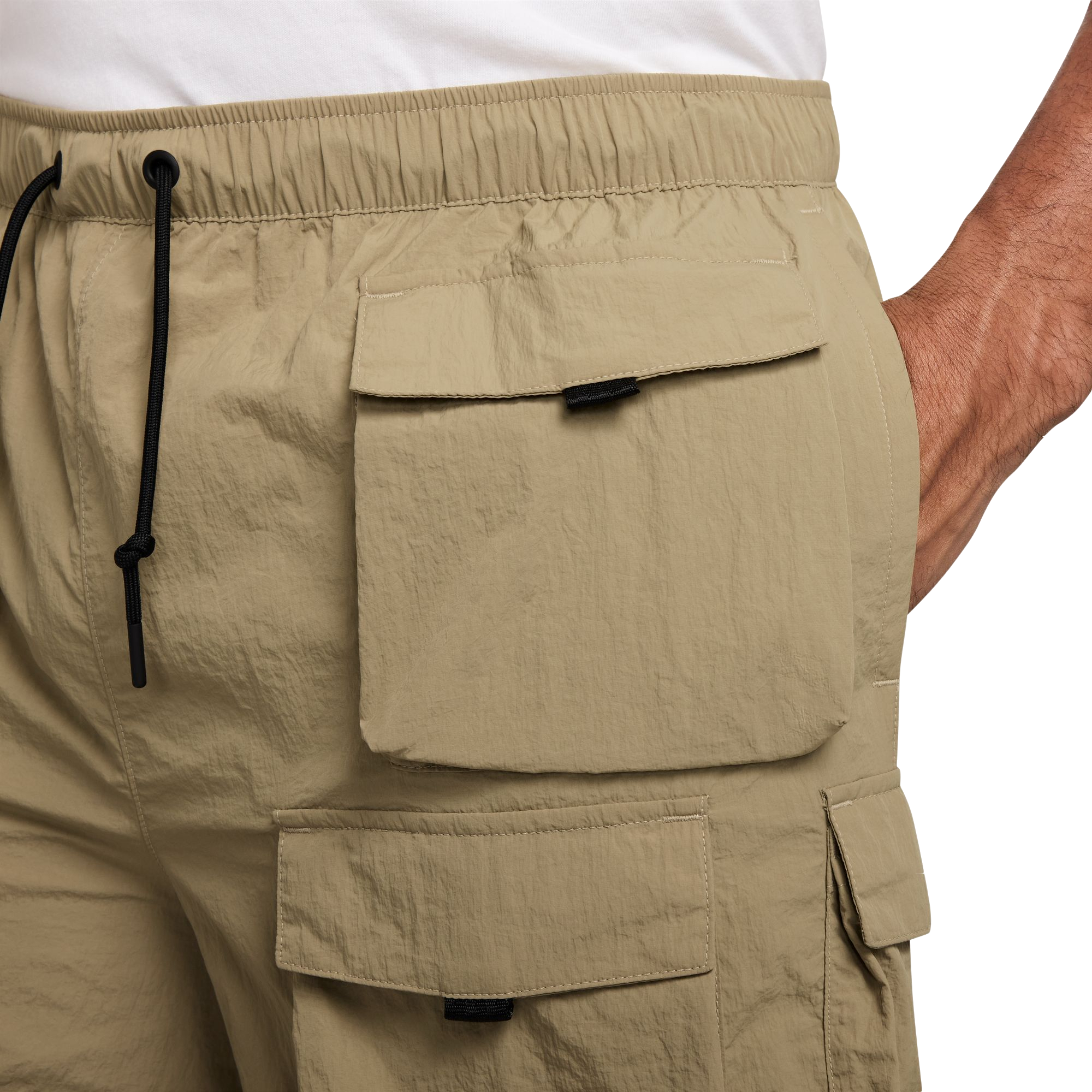 Nike Men's Tech Woven Cargo Shorts - BEIGE Thumbnail View 3