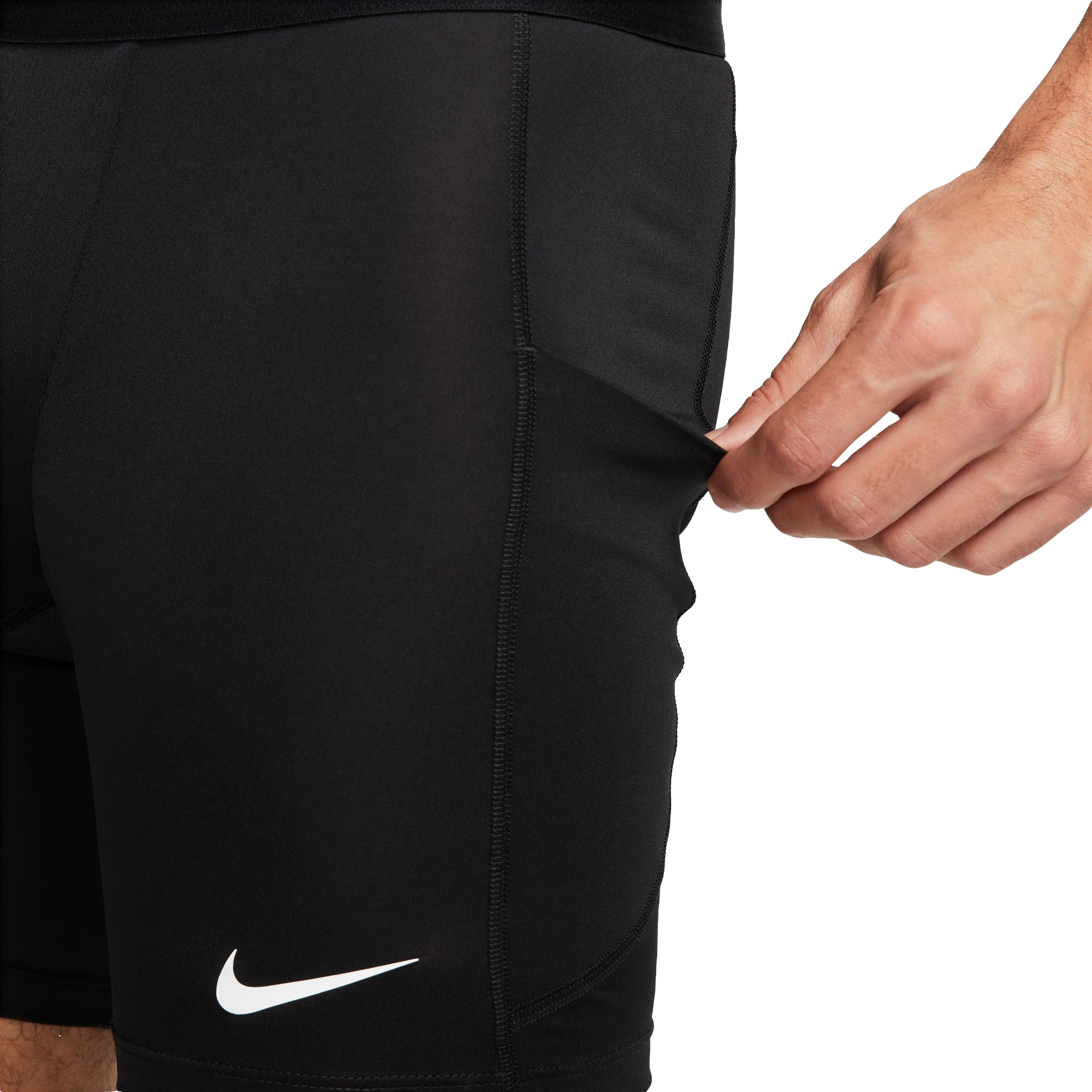 Nike Men's Pro Dri-FIT Fitness Shorts - BLACK Thumbnail View 4
