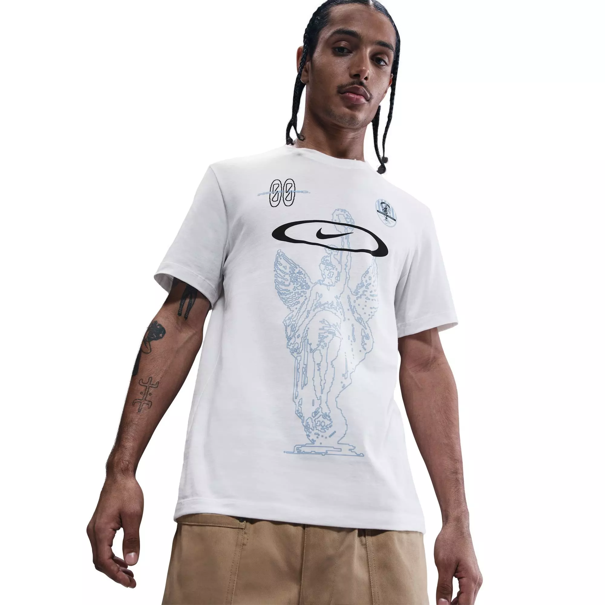 Nike Men's Sportswear Victory Graphic Tee-White - WHITE