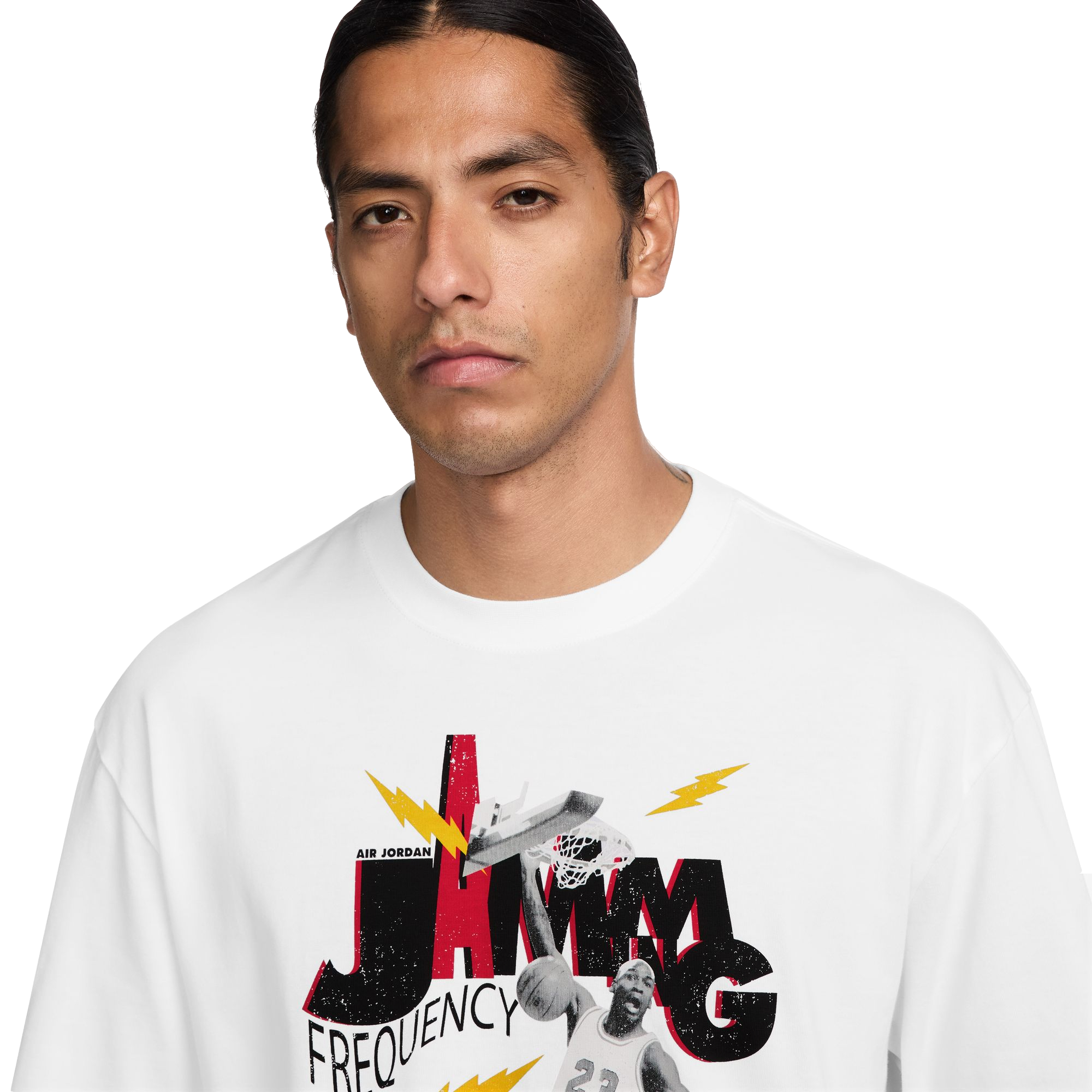 Jordan Men's Brand Graphic Tee - WHITE Thumbnail View 3