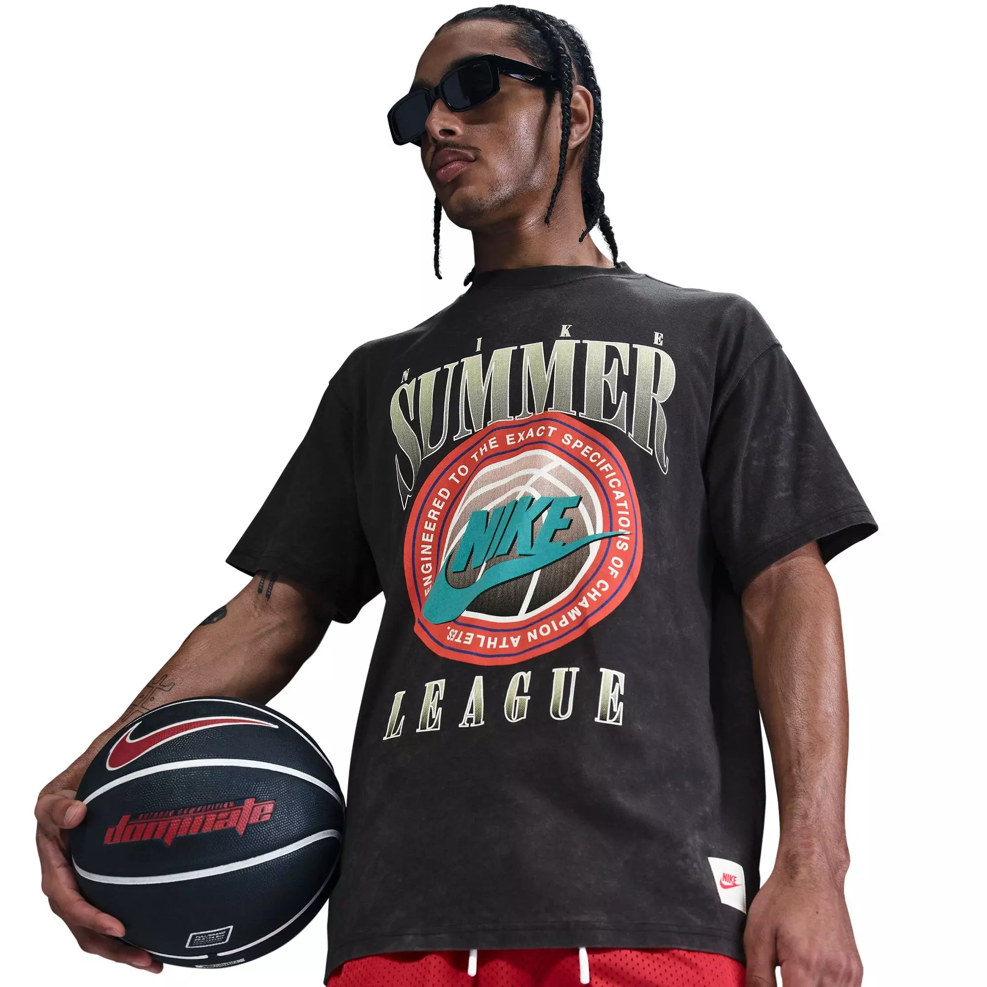 Nike Men's Max90 Basketball Tee-Black - BLACK