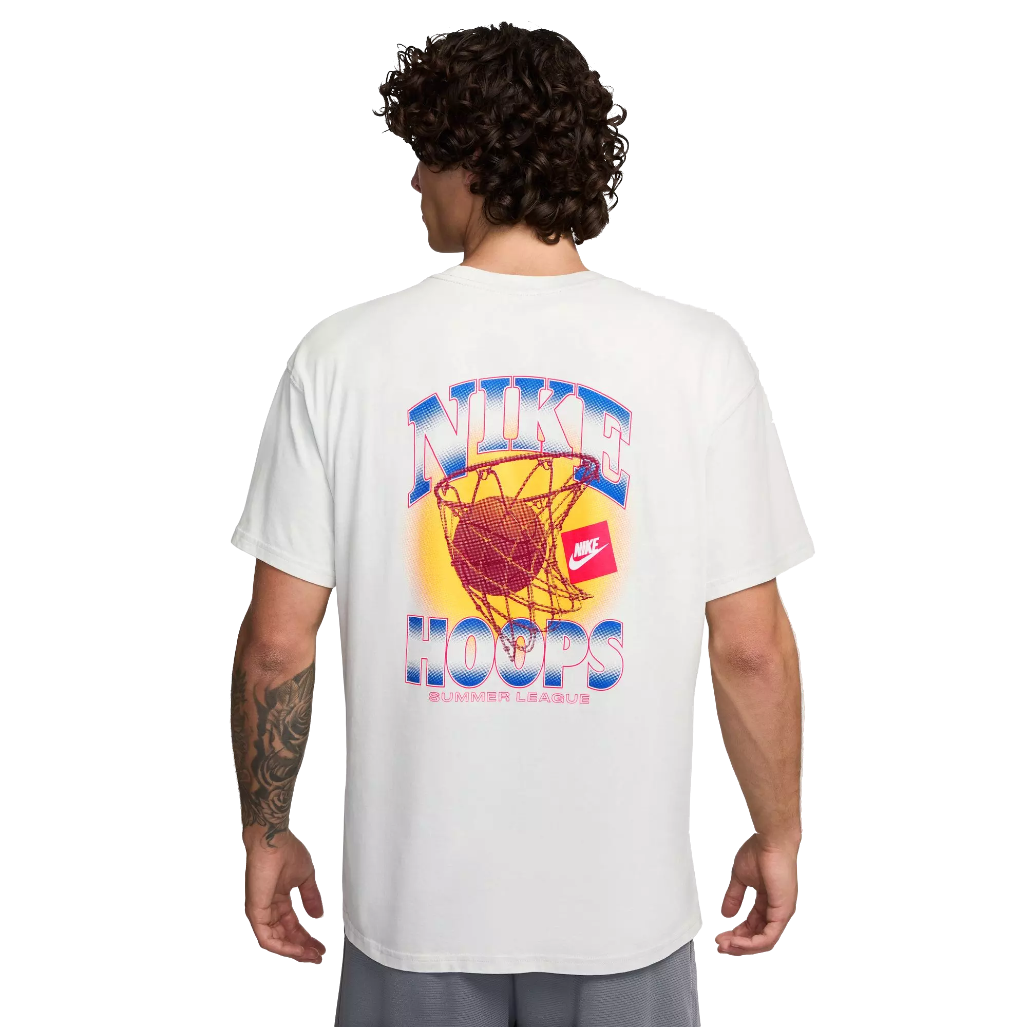 Nike Men's Max90 Basketball Tee-Grey - GREY