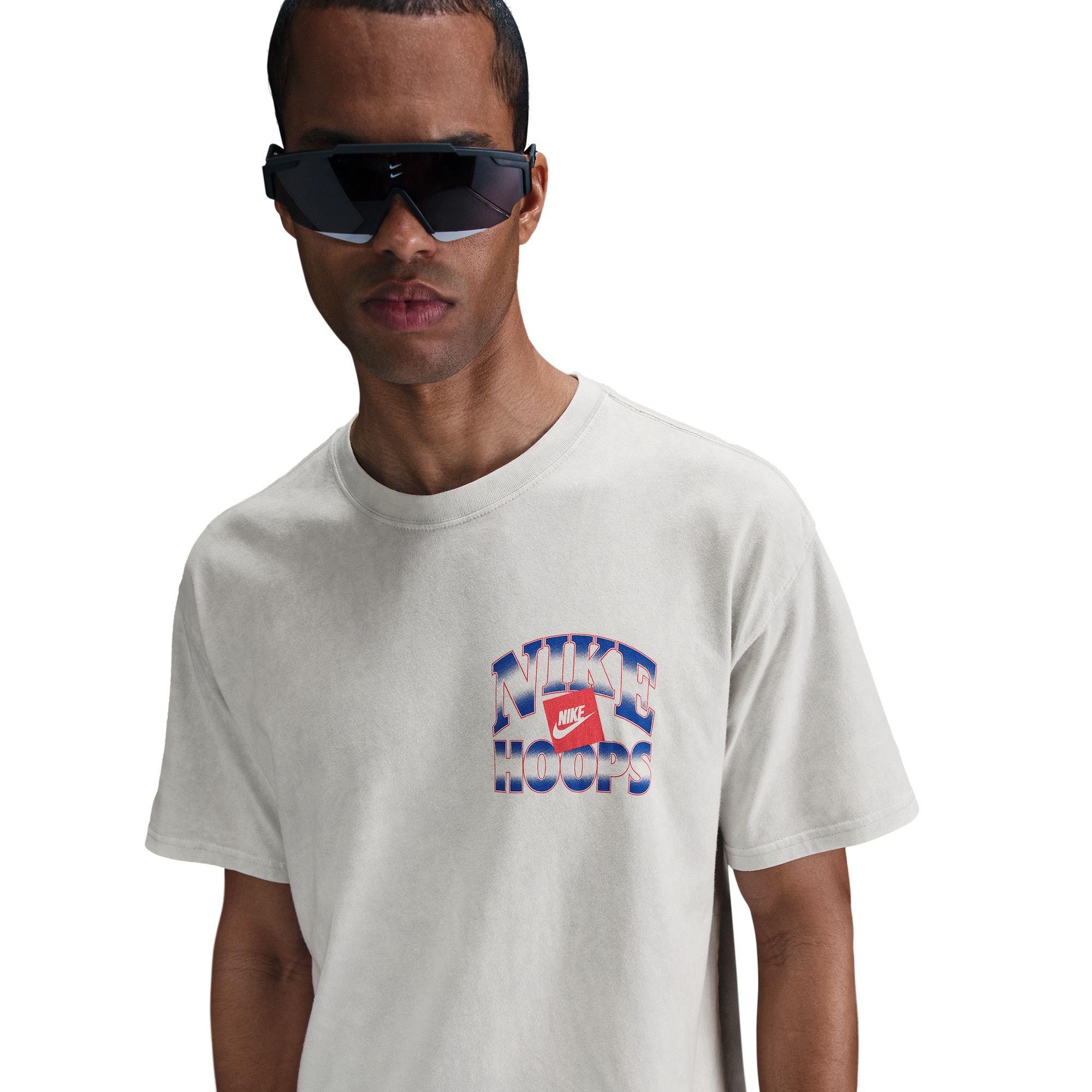 Nike Men's Max90 Basketball Graphic Tee - Grey - GREY Thumbnail View 3