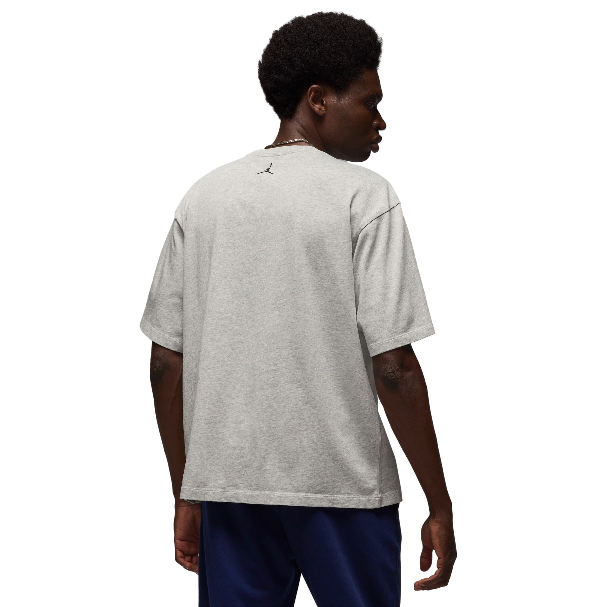 Jordan Men's Concert UNC Oversized Tee - Grey - GREY Thumbnail View 2