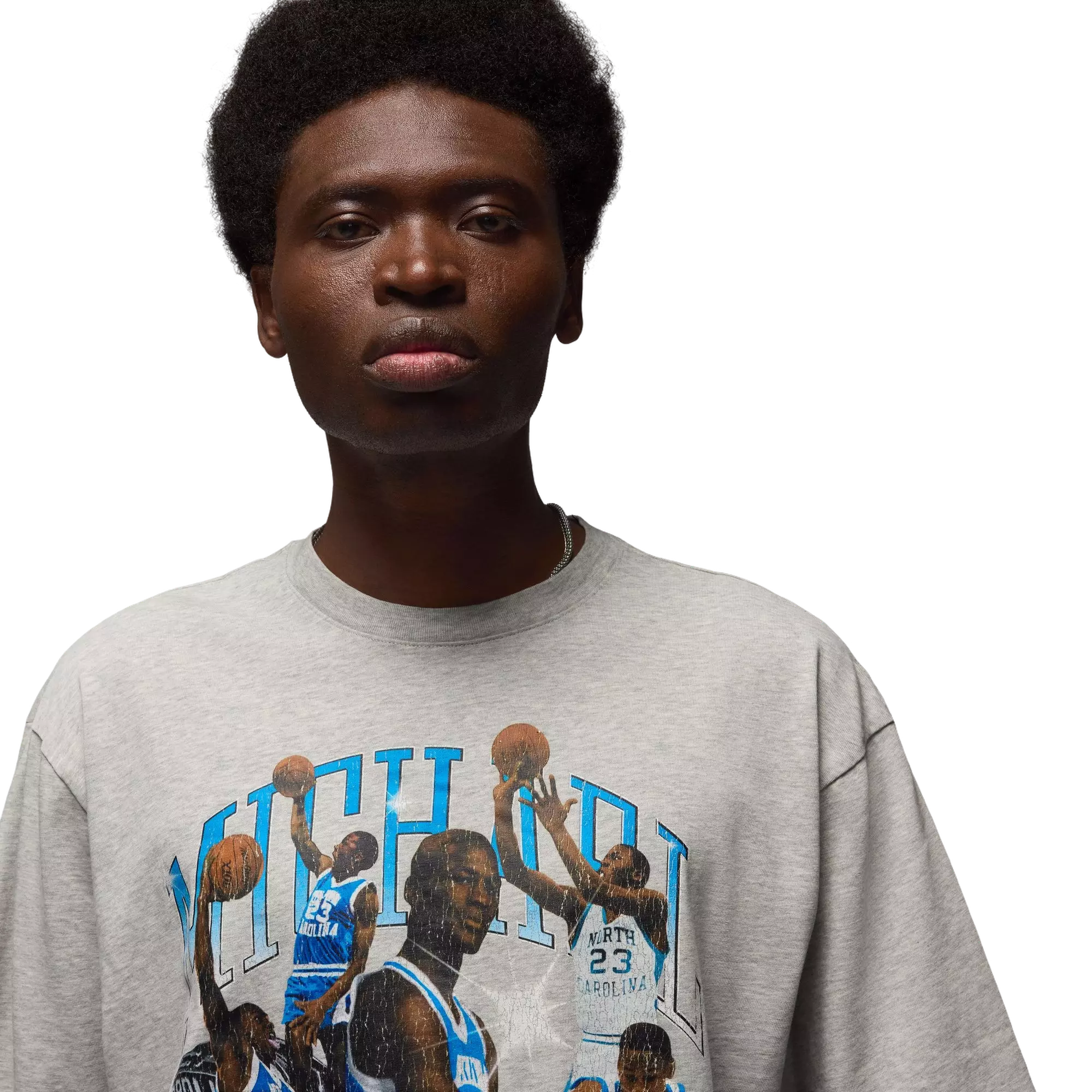 Jordan Men's Concert UNC Oversized Tee - Grey - GREY
