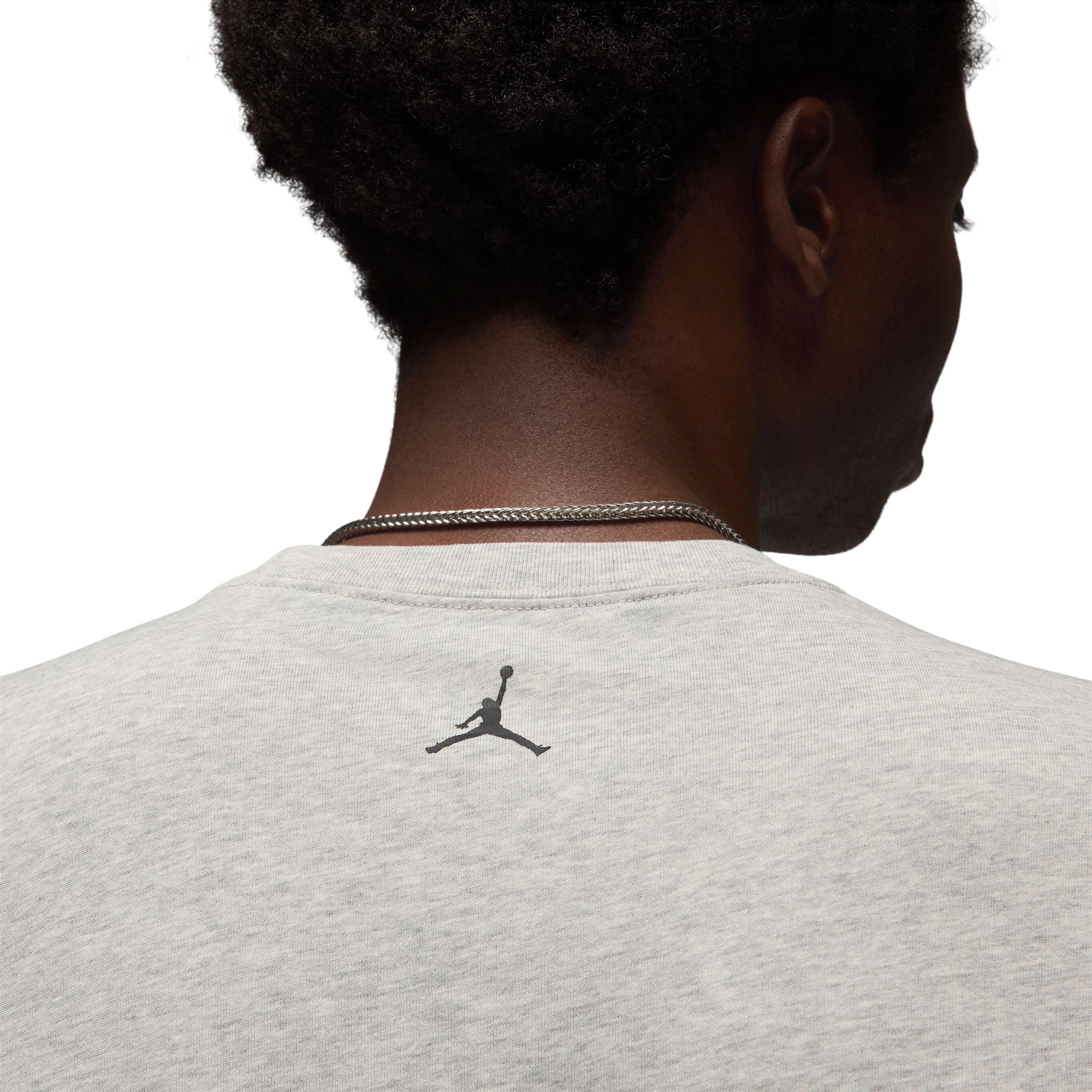 Jordan Men's Concert UNC Oversized Tee - Grey - GREY Thumbnail View 5