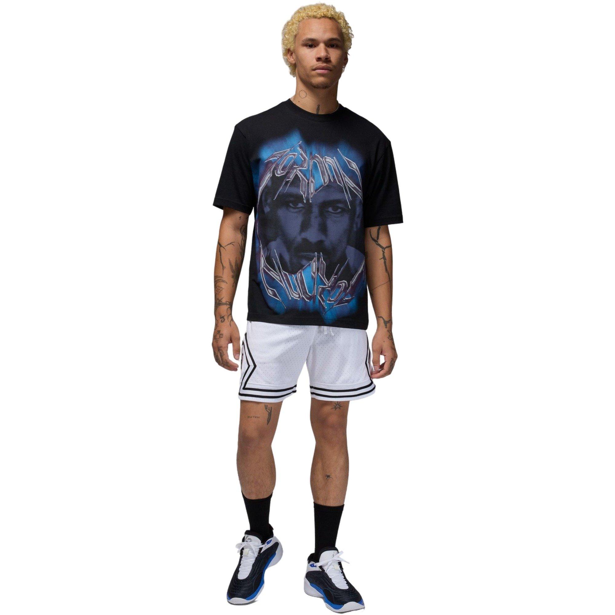 Jordan Men's Sport Dri-FIT Graphic Tee - Black - BLACK Thumbnail View 6