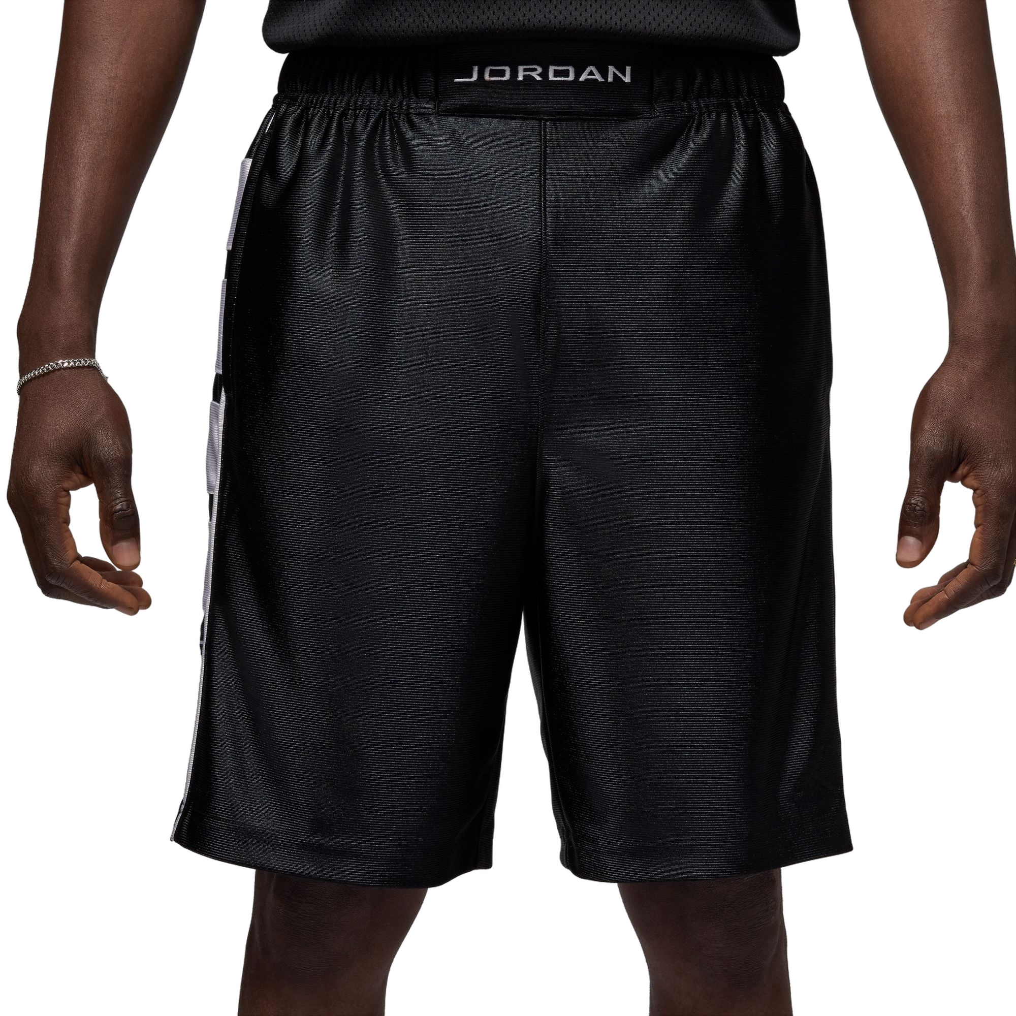 Jordan Men's Brooklyn Cat Scratch Shorts - BLACK/WHITE Thumbnail View 2