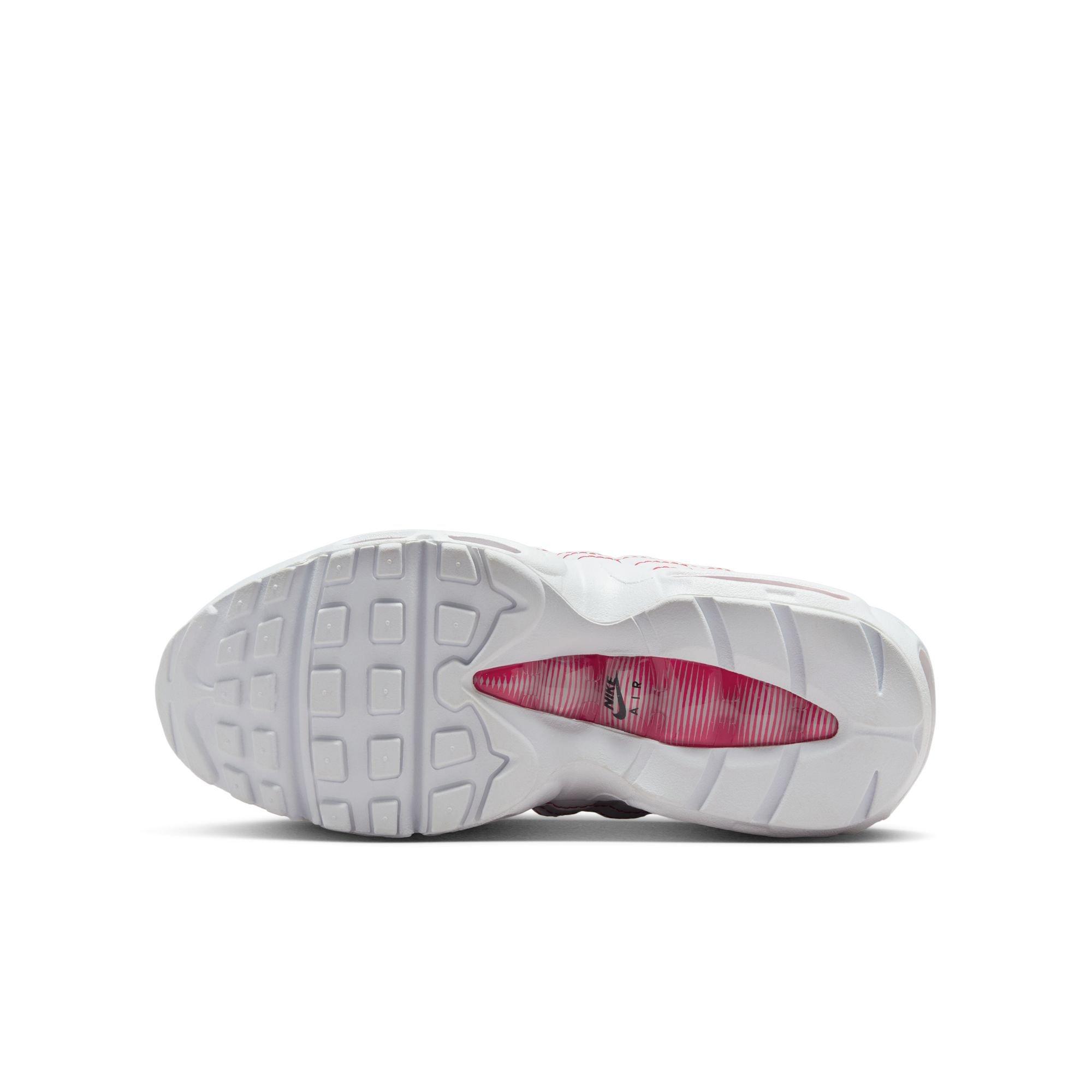 Nike Air Max 95 Recraft Grade School Boys' "White/University Red/Wolf Grey" Shoe