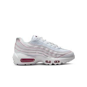 Nike Air Max 95 Recraft "White/University Red/Wolf Grey" Grade School Boys' Shoe