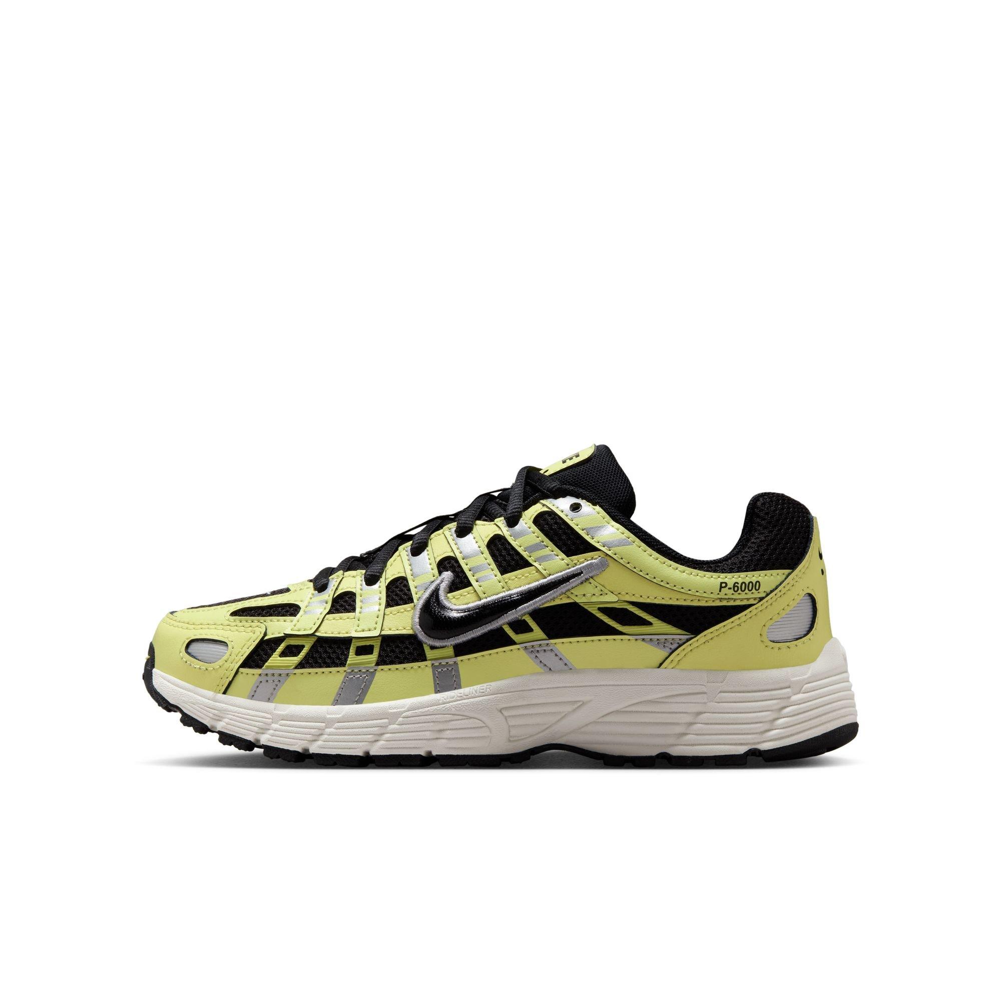 Nike P-6000 "Lt Lemon Twist/Black/Metallic Silver" Grade School Boys' Shoe - YELLOW/BLACK Thumbnail View 3