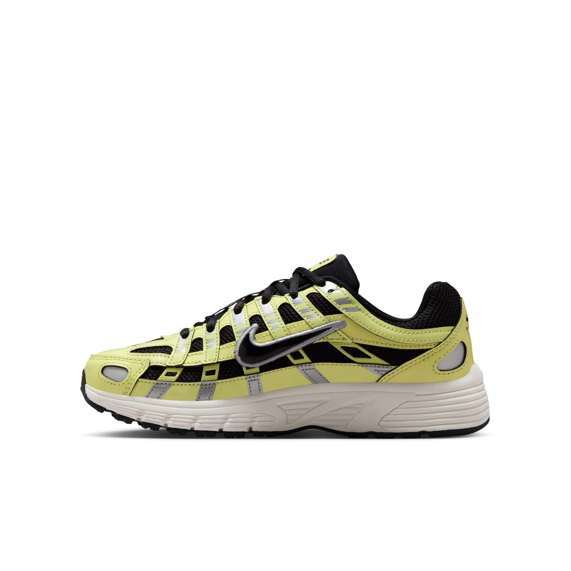Nike P-6000 "Lt Lemon Twist/Black/Metallic Silver" Grade School Boys' Shoe - YELLOW/BLACK Thumbnail View 4