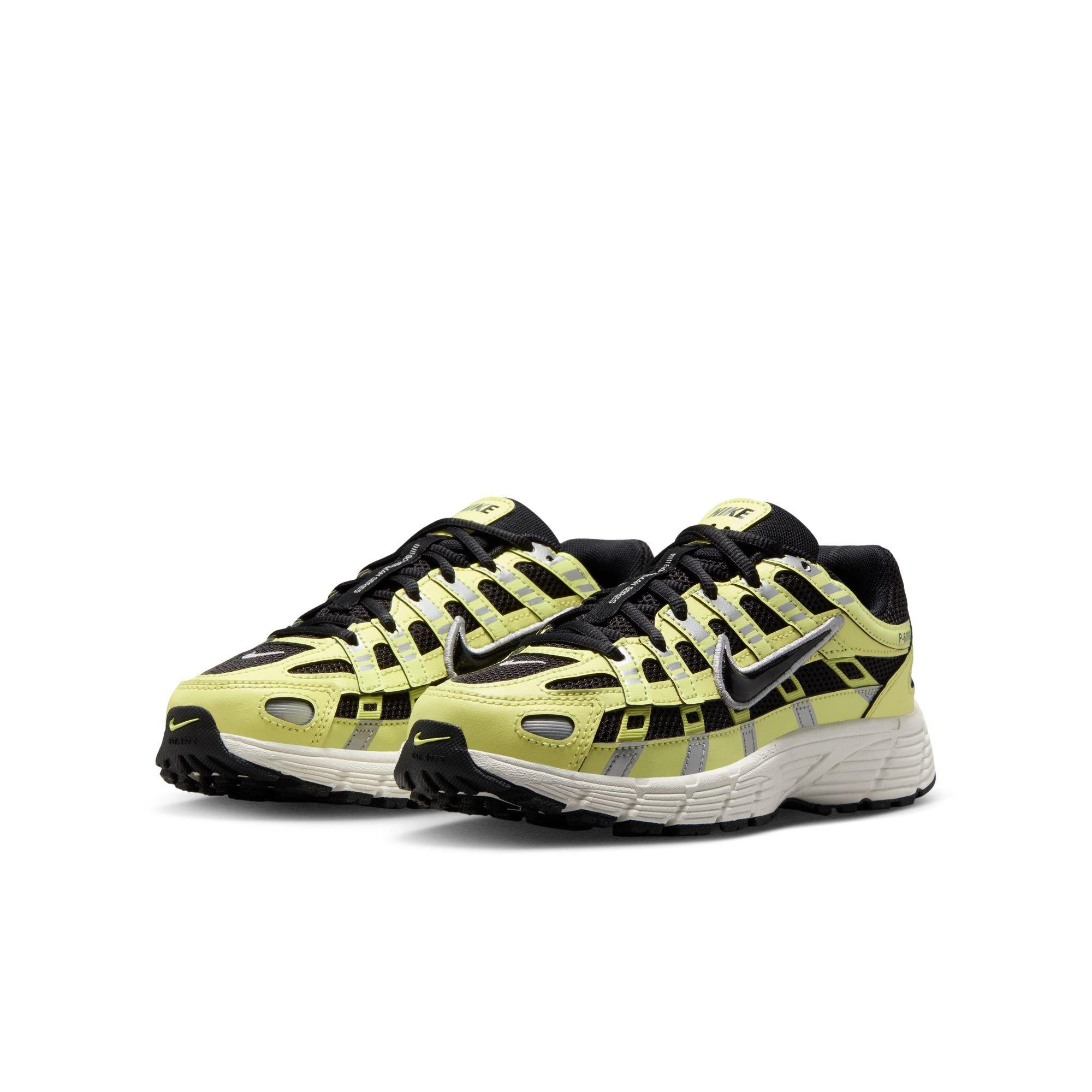 Nike P-6000 "Lt Lemon Twist/Black/Metallic Silver" Grade School Boys' Shoe - YELLOW/BLACK Thumbnail View 5