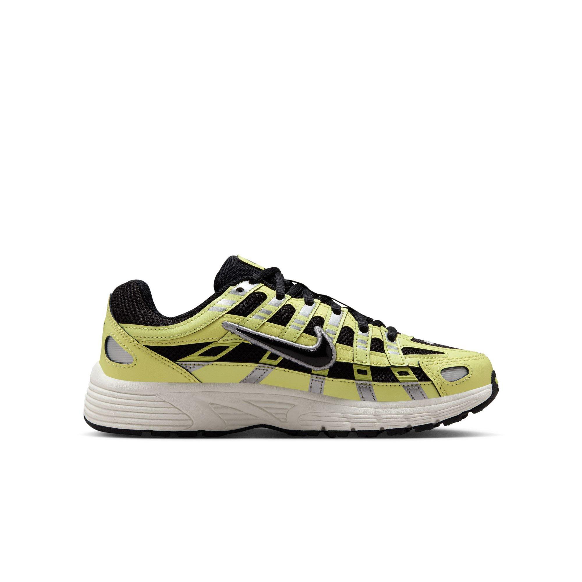Nike P-6000 "Lt Lemon Twist/Black/Metallic Silver" Grade School Boys' Shoe - YELLOW/BLACK Thumbnail View 1