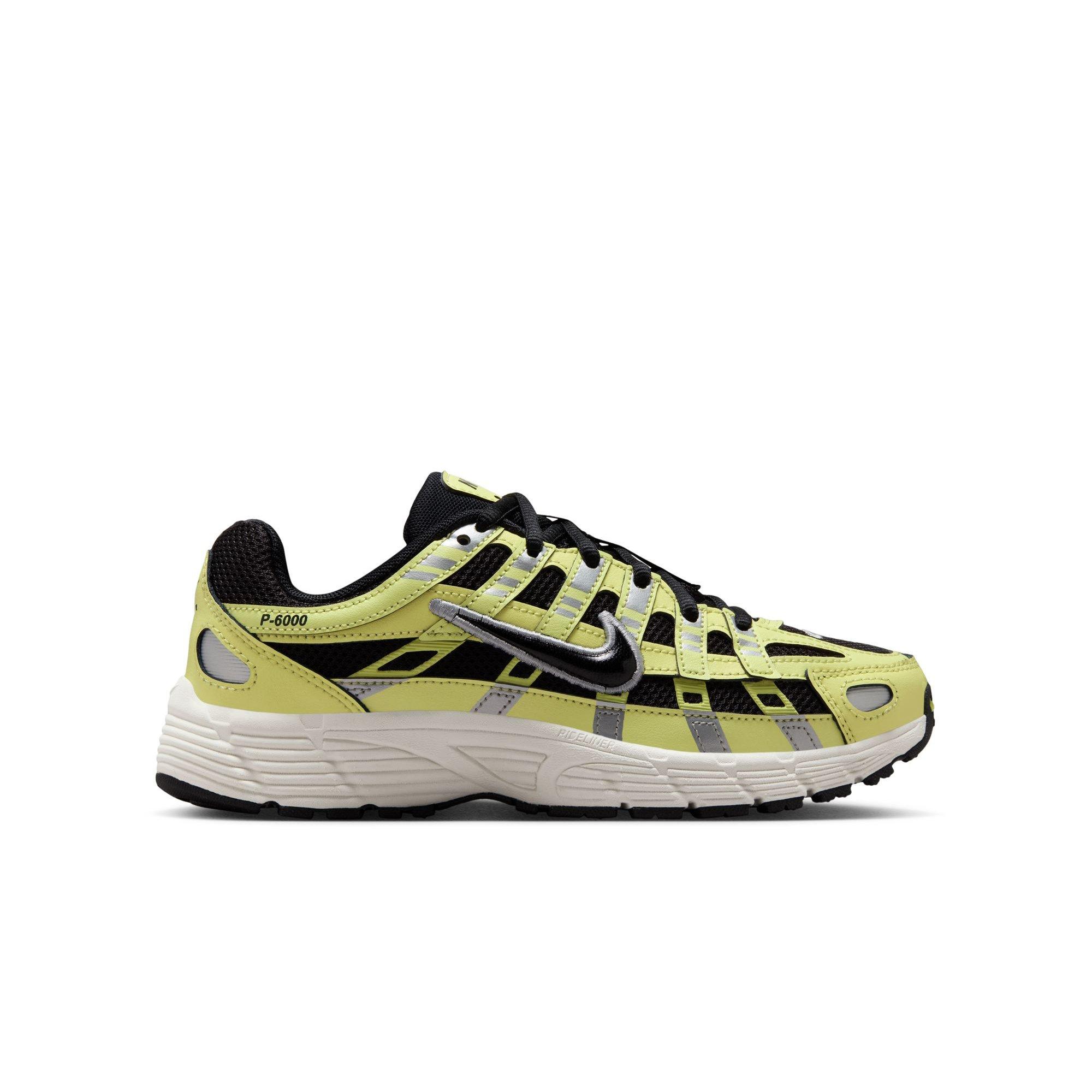 Nike P-6000 "Lt Lemon Twist/Black/Metallic Silver" Grade School Boys' Shoe - YELLOW/BLACK Thumbnail View 2