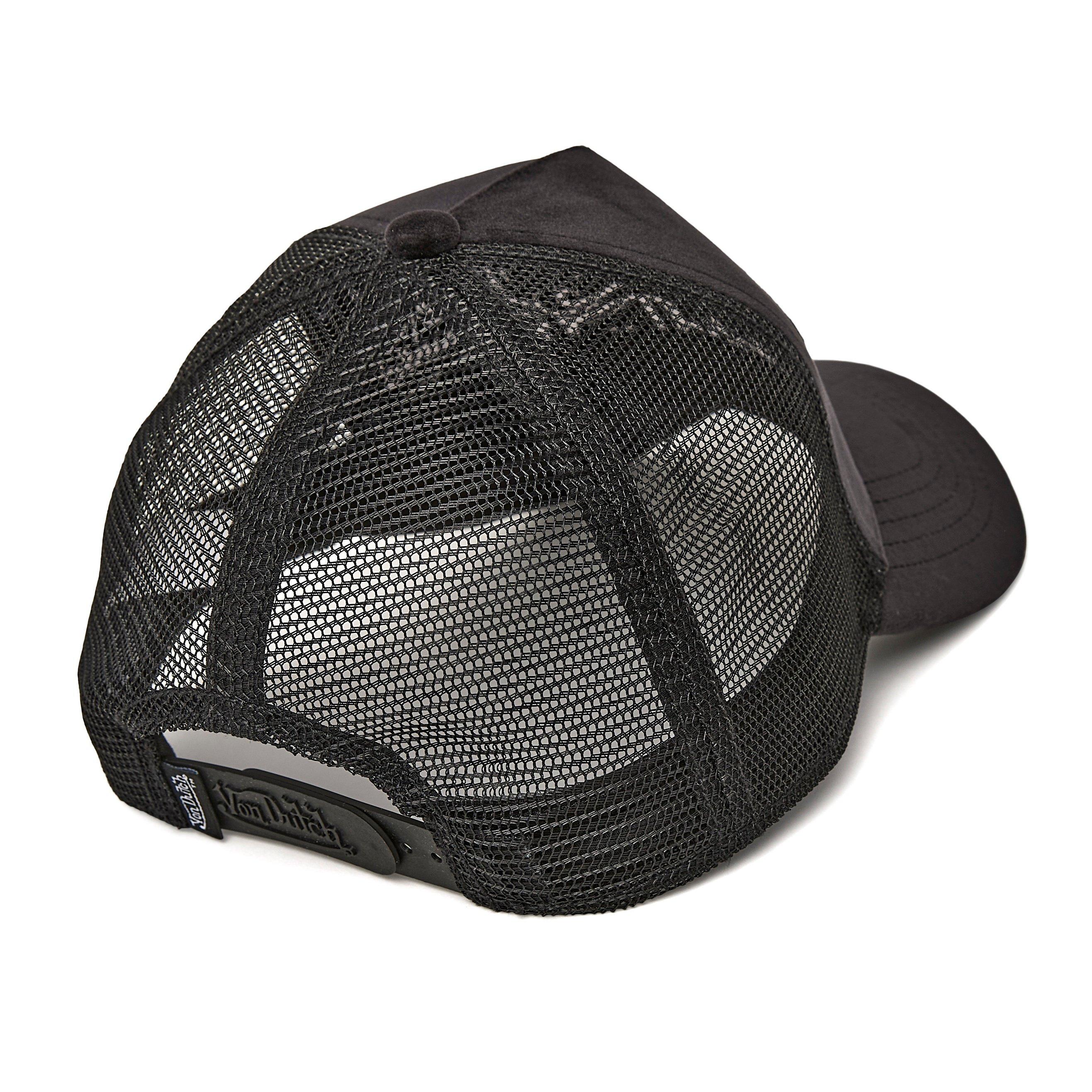 Von Dutch Black Velvet Trucker Snapback Hat