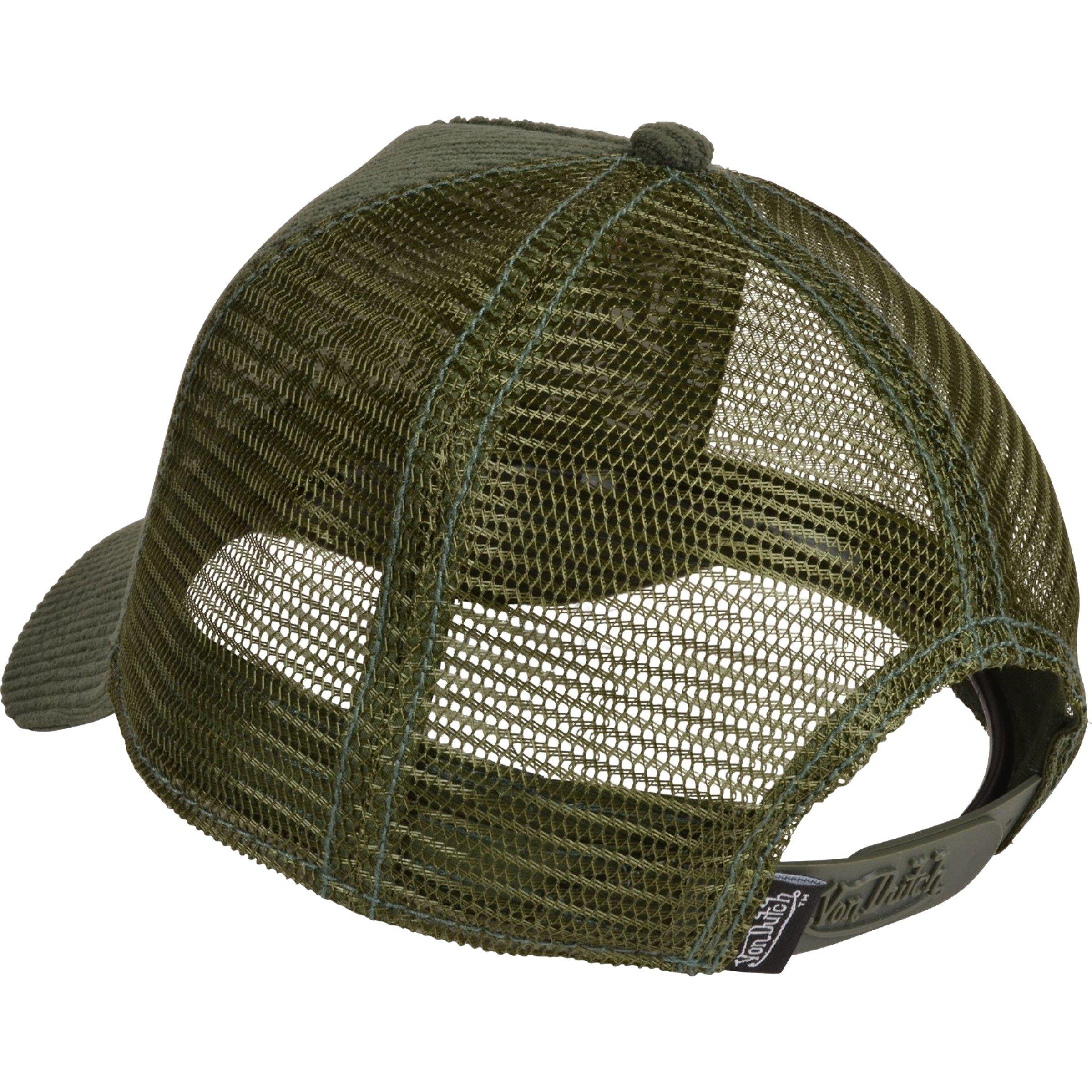 Von Dutch Corded Trucker Snapback Hat-Olive - OLIVE Thumbnail View 3