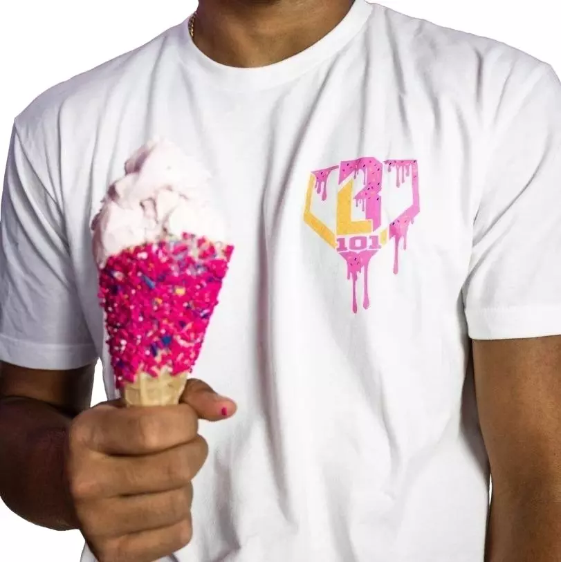 Baseball Lifestyle 101 Big Boys' Ice Cream Tee - Strawberry - PINK