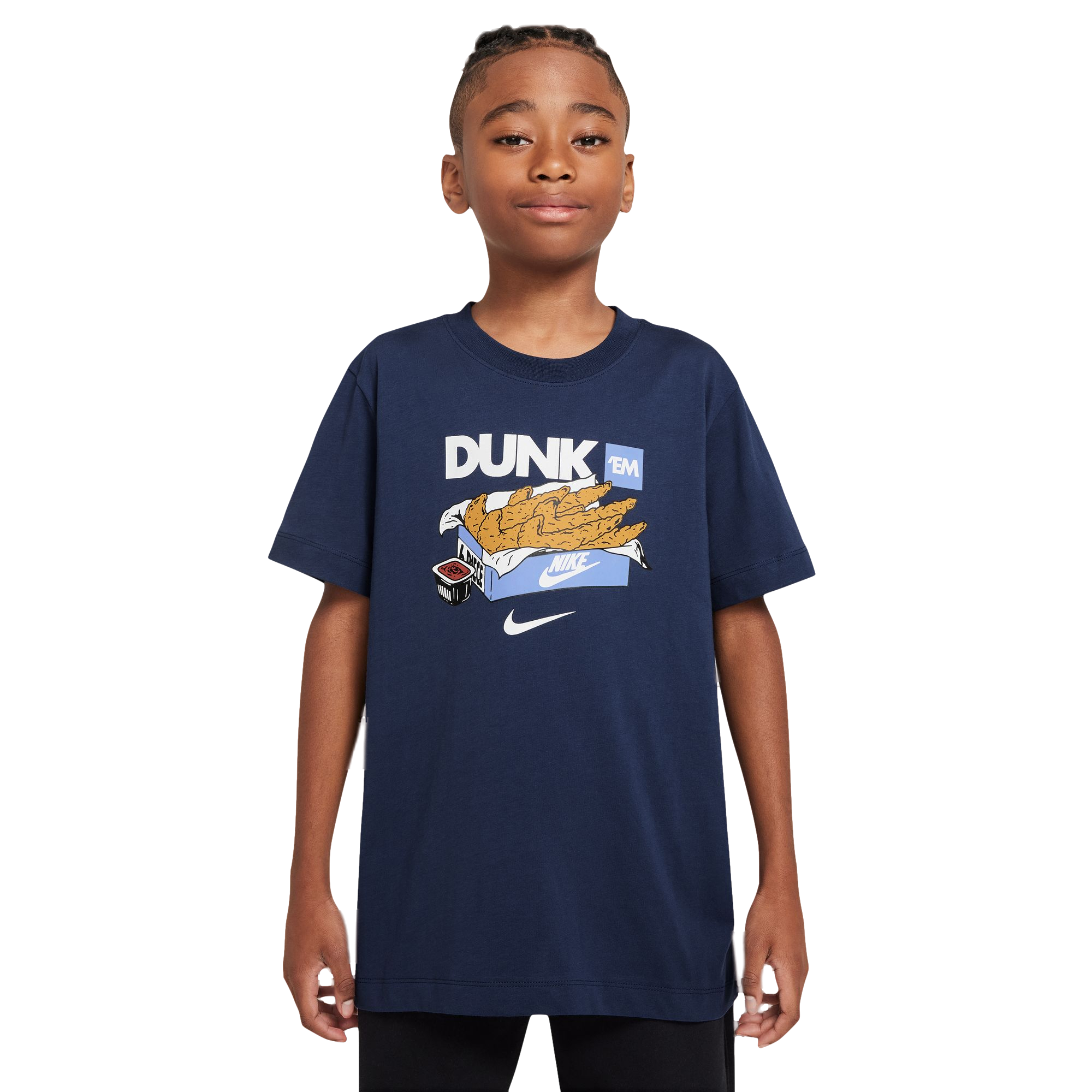 Nike Big Boys' Sportswear Dunk Tee - NAVY