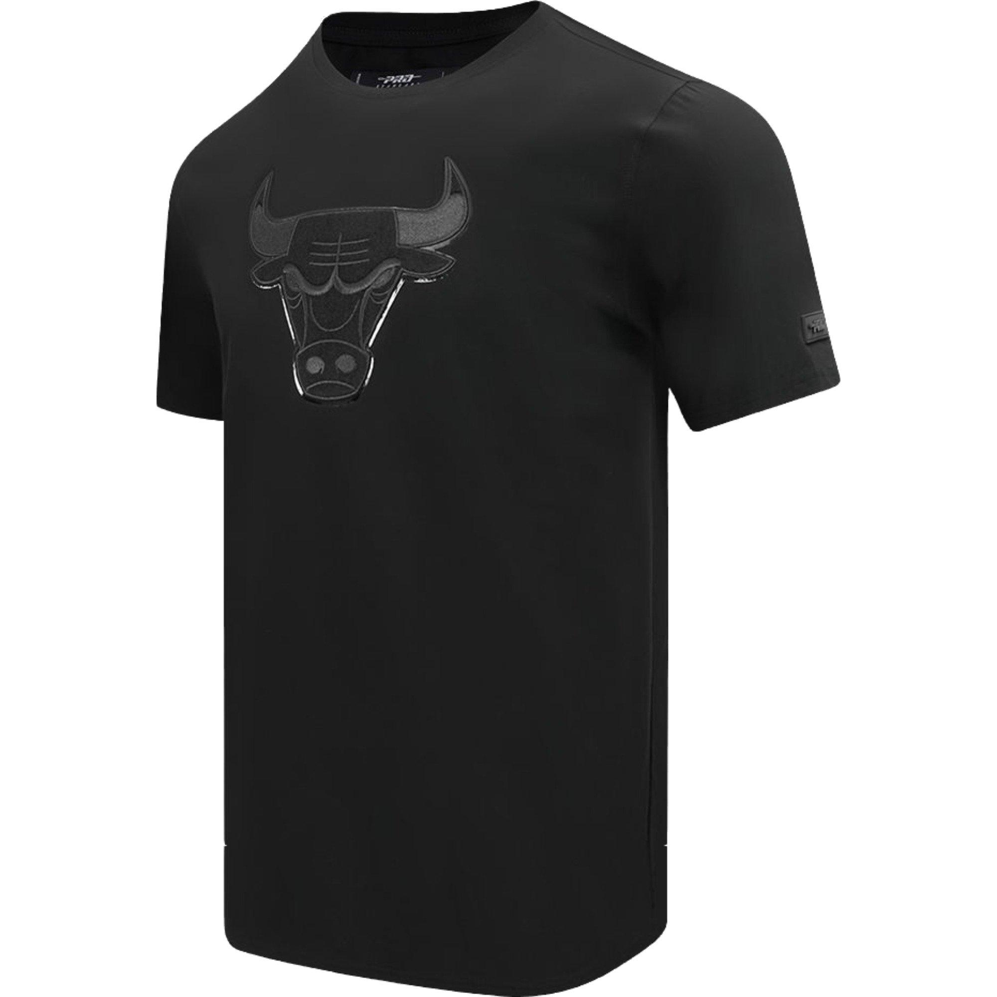 Pro Standard Men's Chicago Bulls Retro 3 "Black Cat" Short Sleeve Tee-Black - BLACK Thumbnail View 1