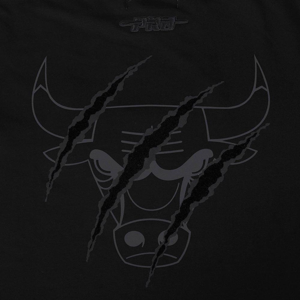 Pro Standard Men's Chicago Bulls Retro 3 "Black Cat" Short Sleeve Tee-Black - BLACK Thumbnail View 4