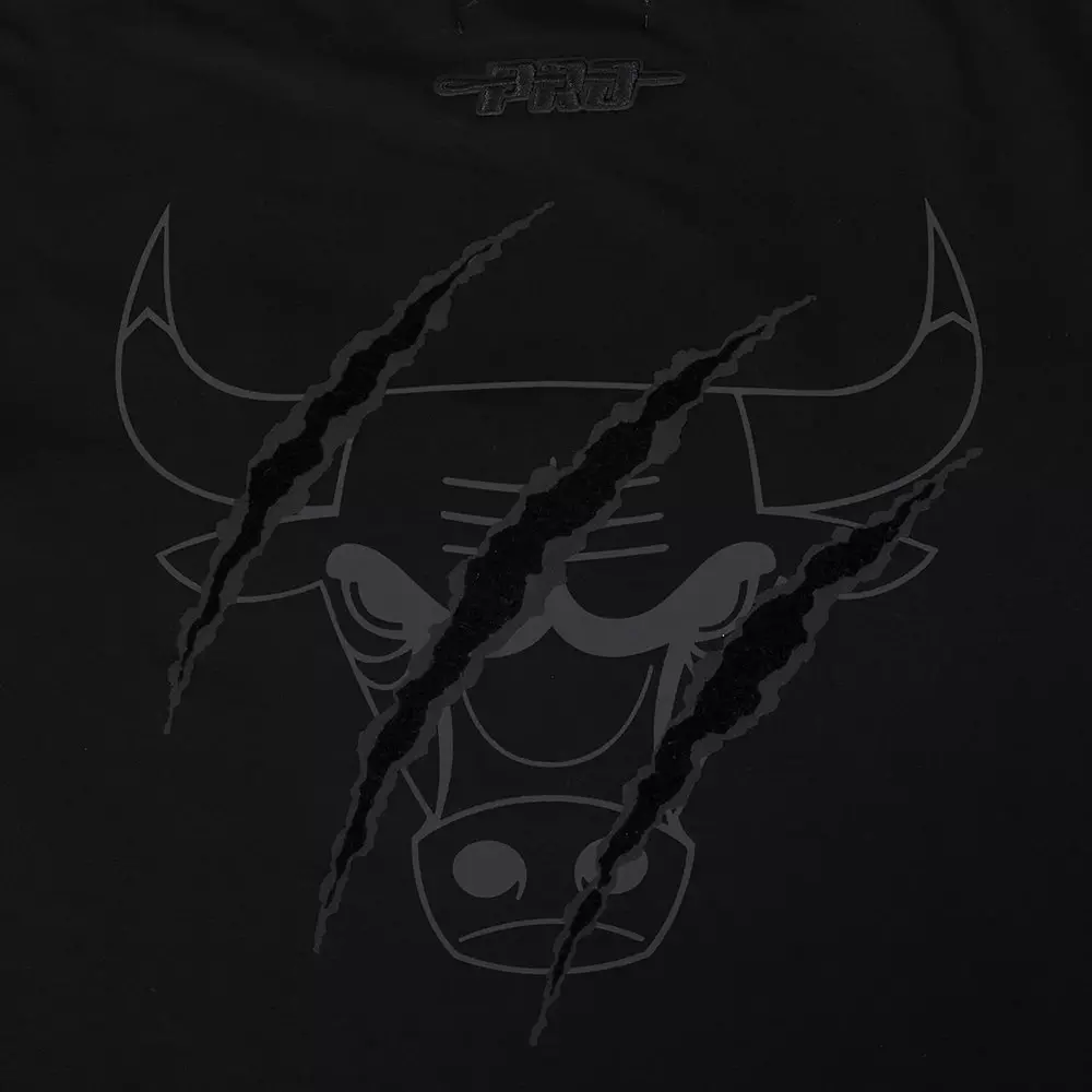 Pro Standard Men's Chicago Bulls Retro 3 "Black Cat" Short Sleeve Tee-Black - BLACK