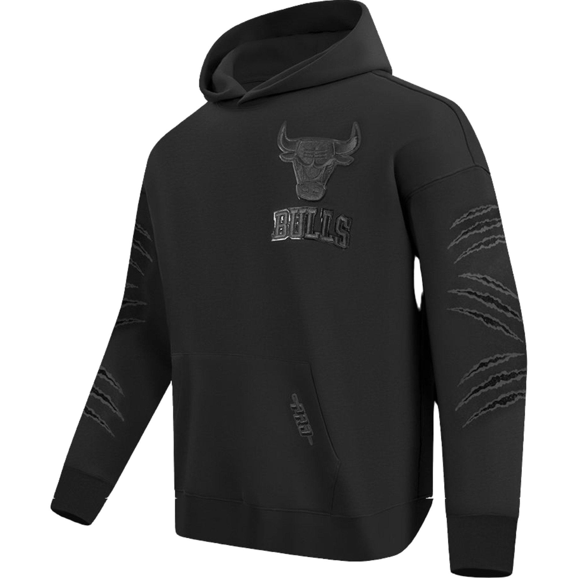 Pro Standard Men's Chicago Bulls Retro 3 "Black Cat" Hoodie-Black - BLACK Thumbnail View 1