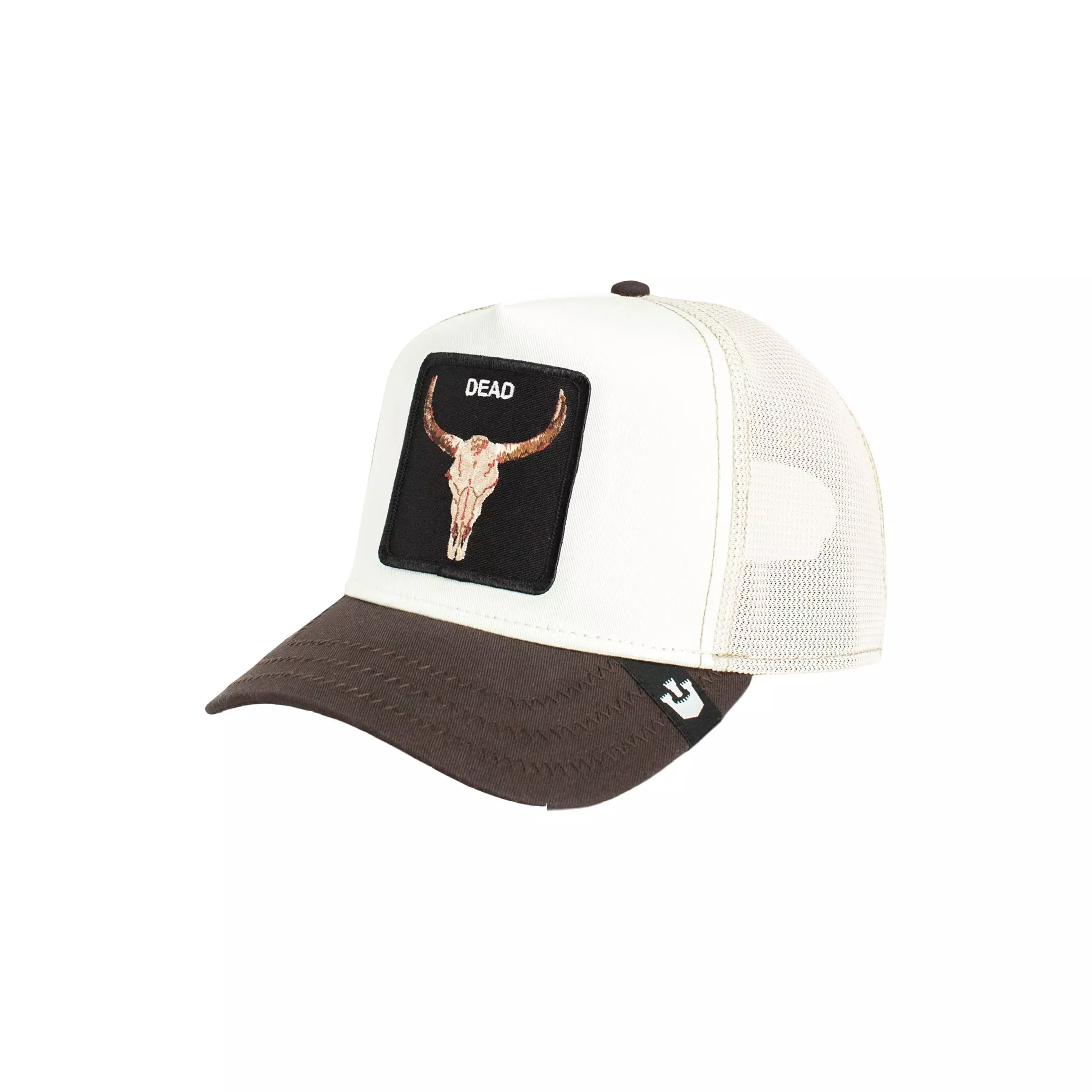 Goorin Bros. Dead Skull Trucker Snapback Hat-Tan/Black - TAN/BLACK