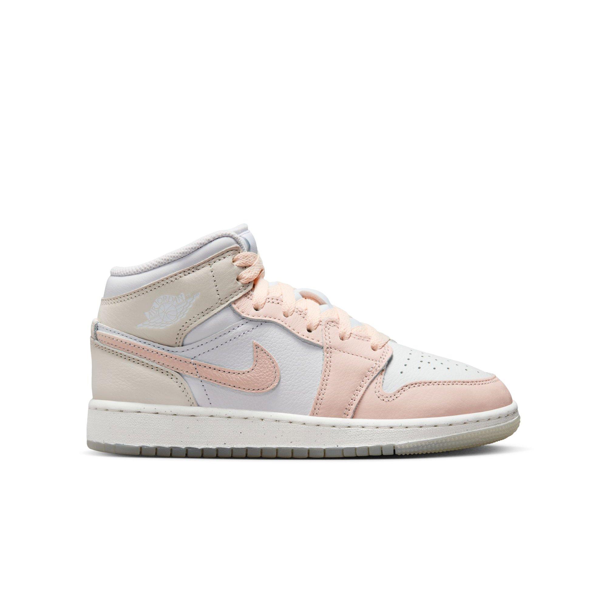 Jordan 1 Mid SE "Sail/Guava Ice/Sea Glass/Glacier Blue" Grade School Kids' Shoe - MULTI-COLOR Thumbnail View 1