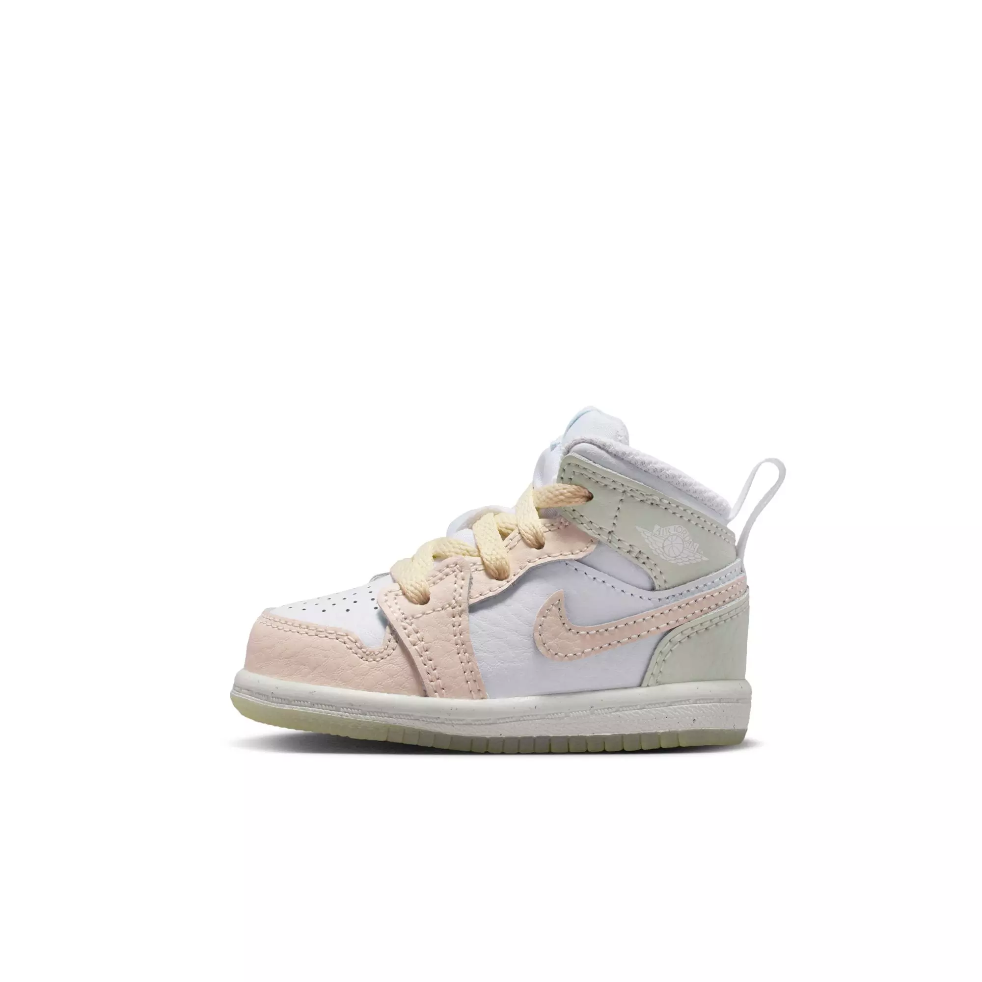 Jordan 1 Mid SE "Sail/Guava Ice/Sea Glass/Glacier Blue" Toddler Boys' Shoe - MULTI-COLOR