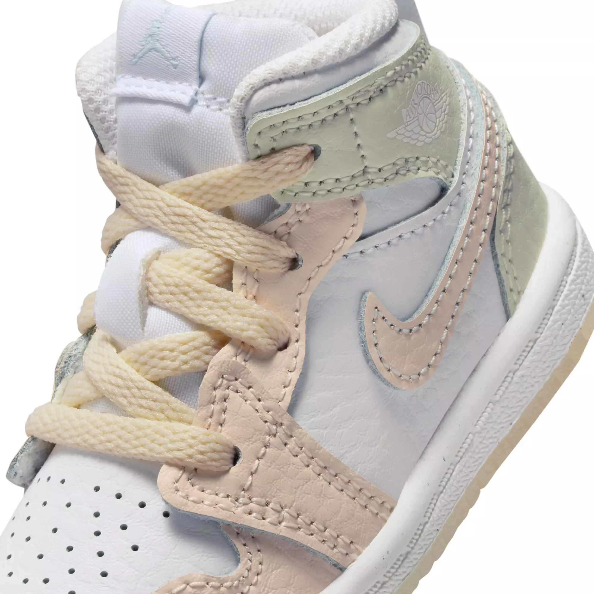 Jordan 1 Mid SE "Sail/Guava Ice/Sea Glass/Glacier Blue" Toddler Boys' Shoe - MULTI-COLOR