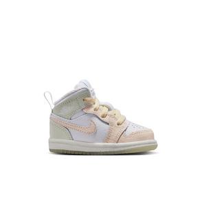 Jordan 1 Mid SE "Sail/Guava Ice/Sea Glass/Glacier Blue" Toddler Boys' Shoe