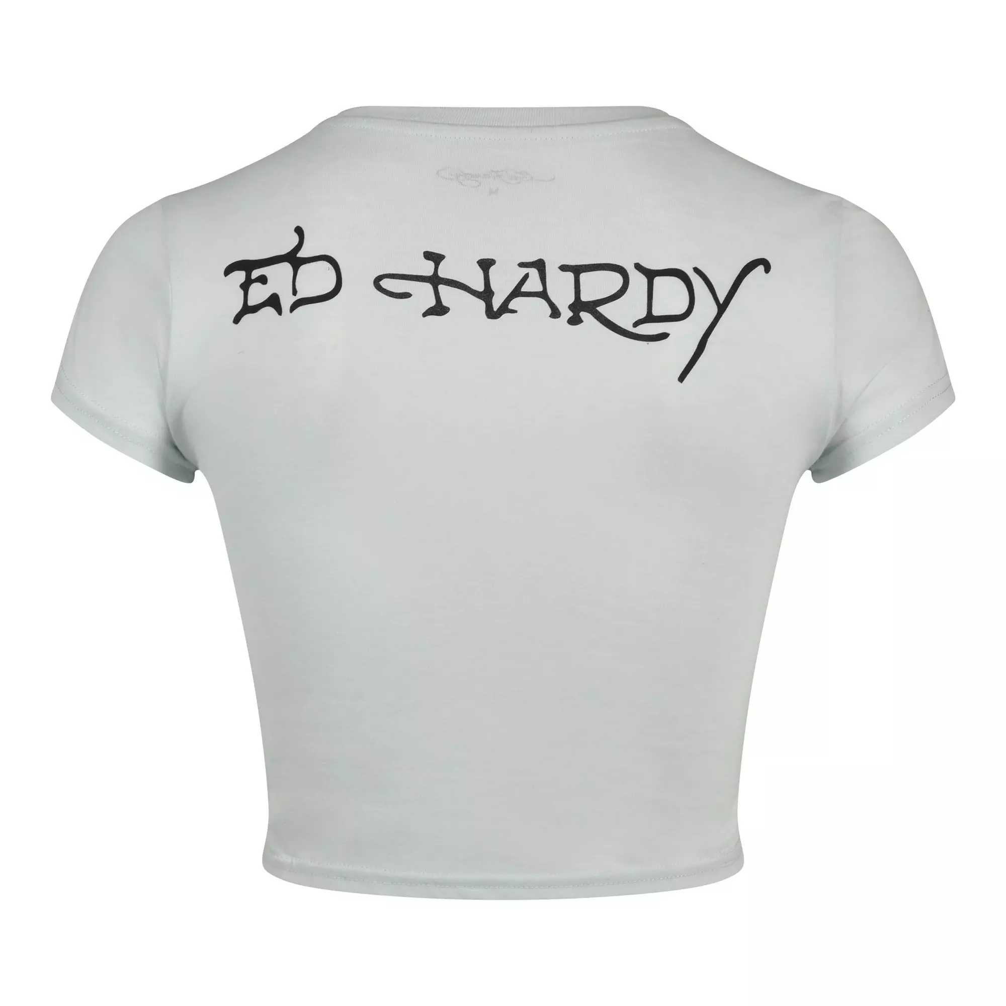 Ed Hardy Women's Shy Rhinestone Baby Tee - BLUE