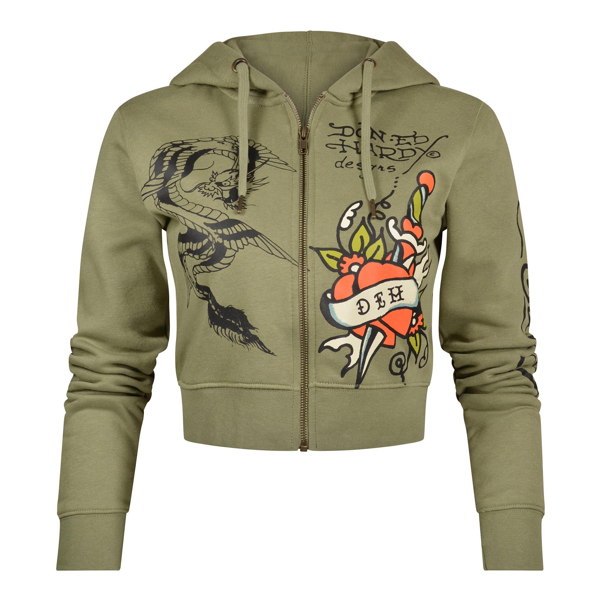 Ed Hardy Women's Dragon Dagger Full-Zip Jacket