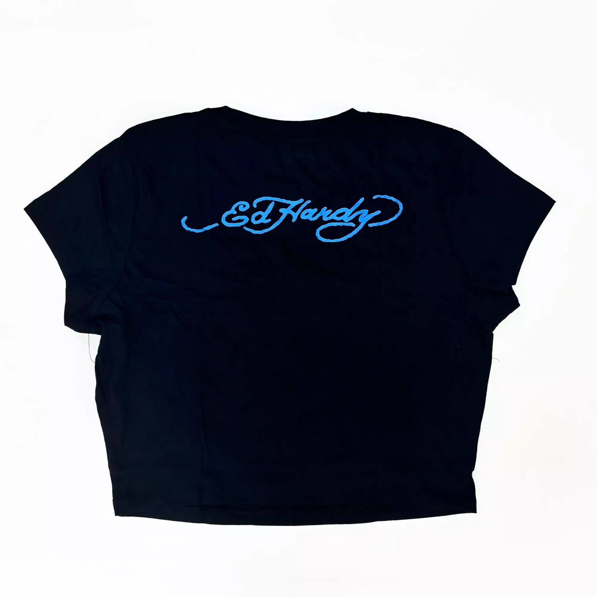 Ed Hardy Women's Tiger Love Baby Tee - BLACK